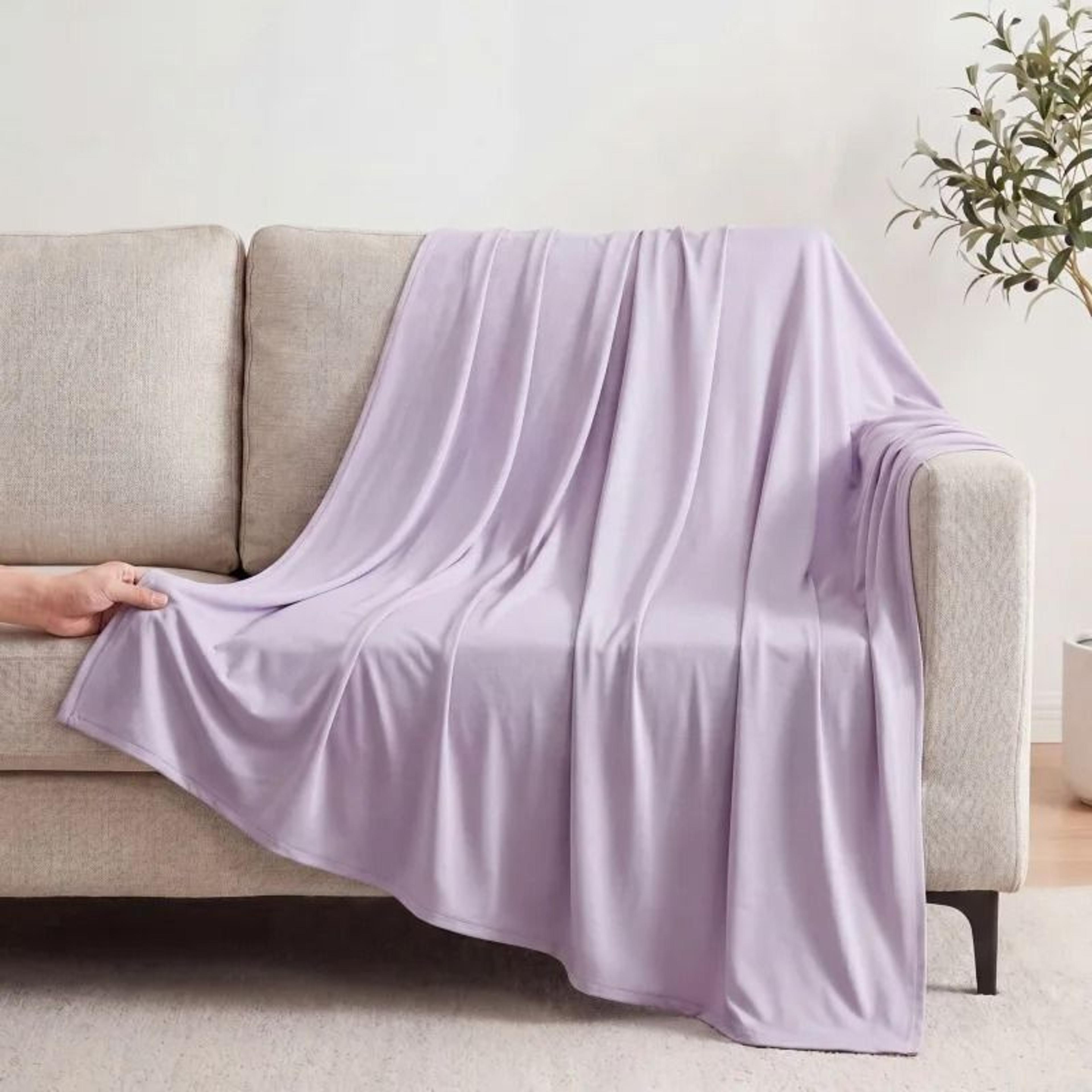 Ice Silk Cooling Blanket Lightweight Breathable Summer Bed And Sofa Throw 5