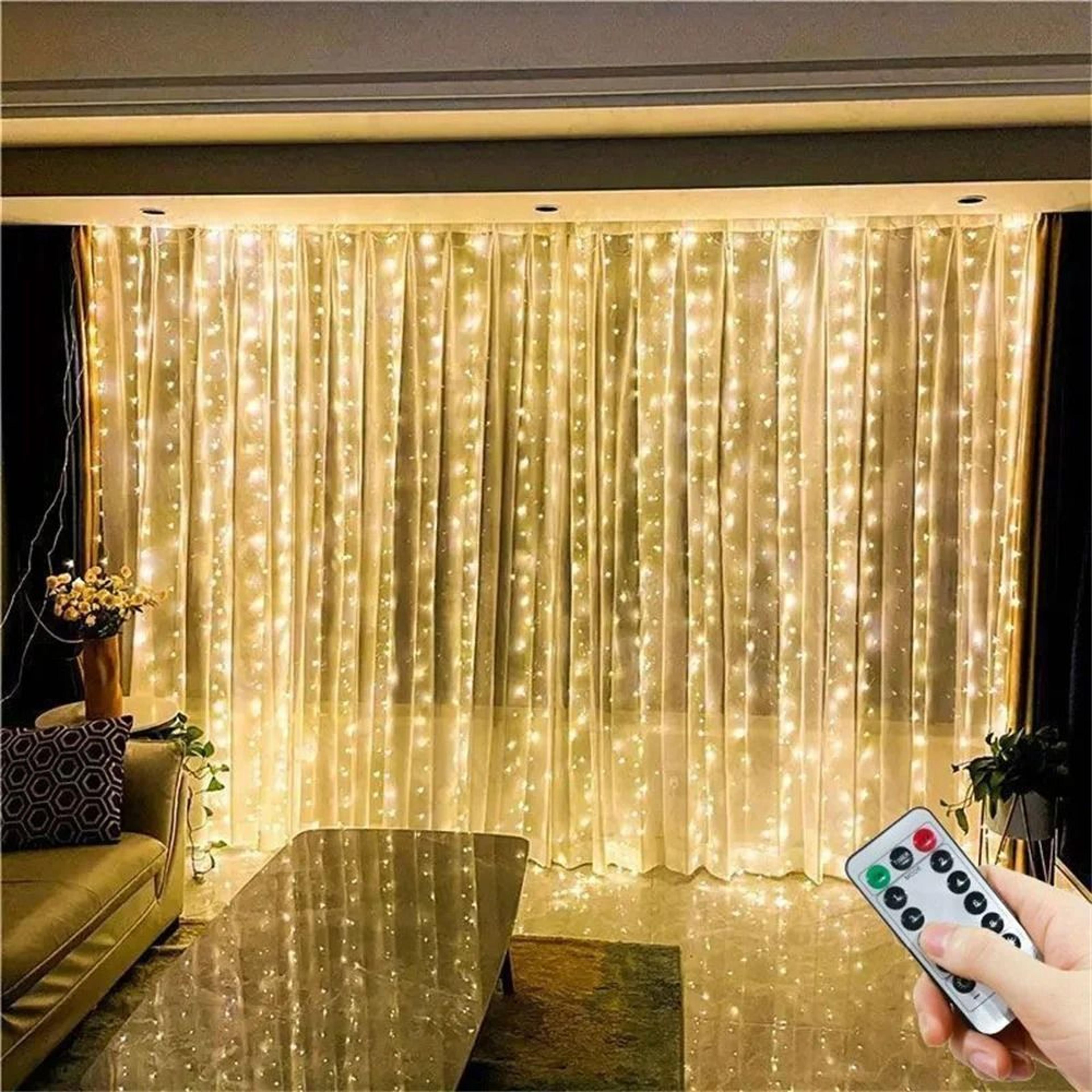 USB LED Curtain Lights 3M 6M With Remote And 8 Modes 9