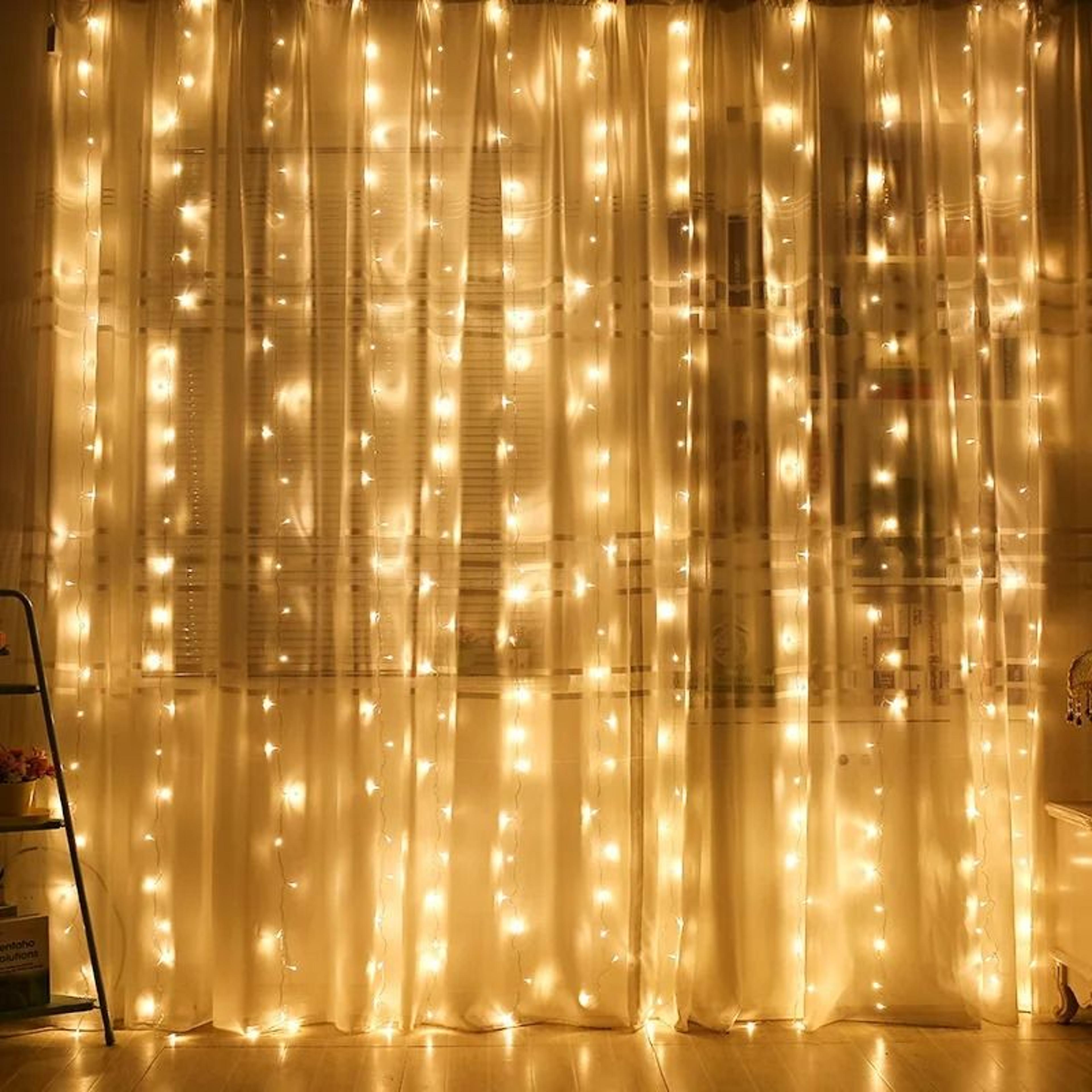USB LED Curtain Fairy Lights With Remote And 8 Lighting Modes 9