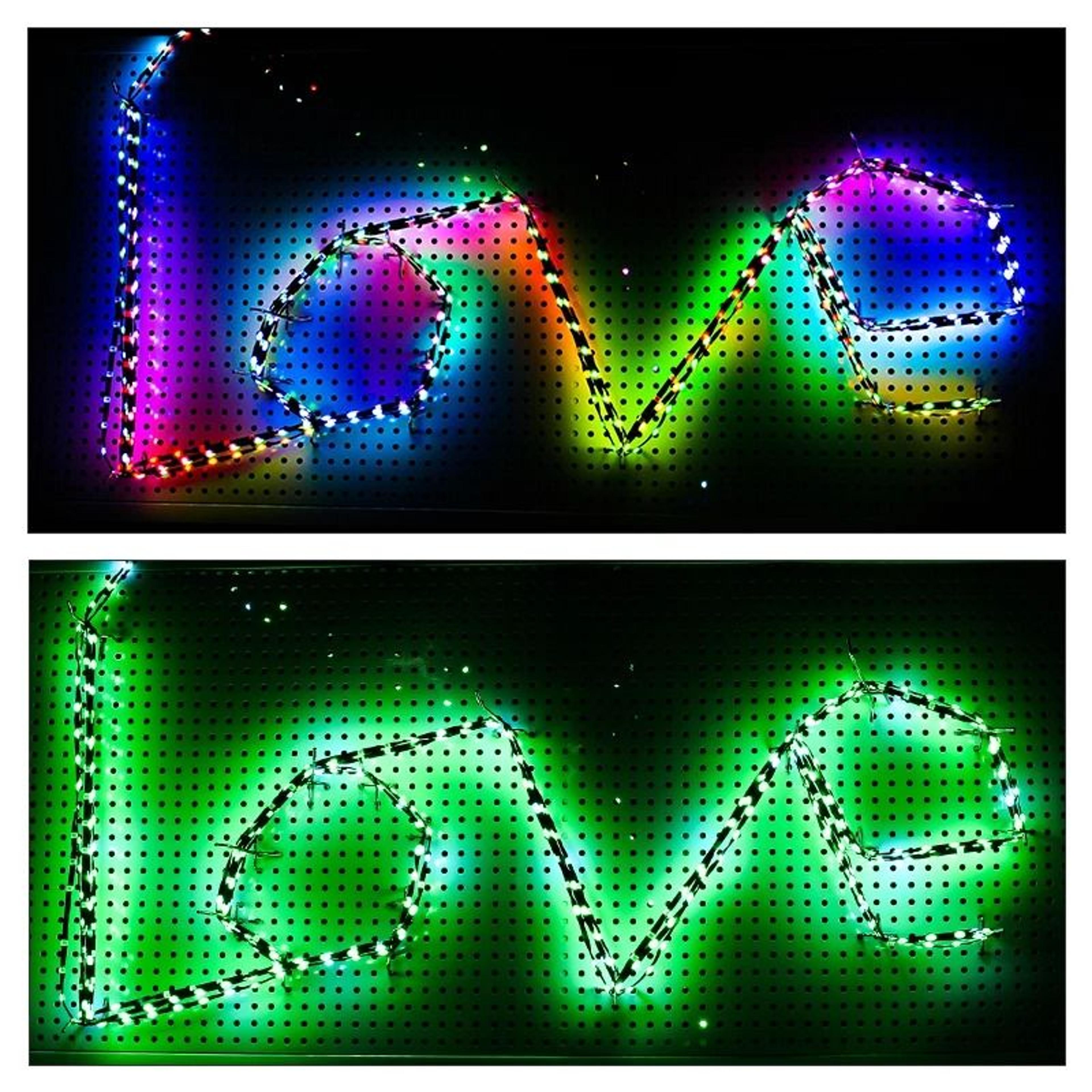 WS2811 5V RGB Addressable LED Curtain Lights For DIY Projects 7