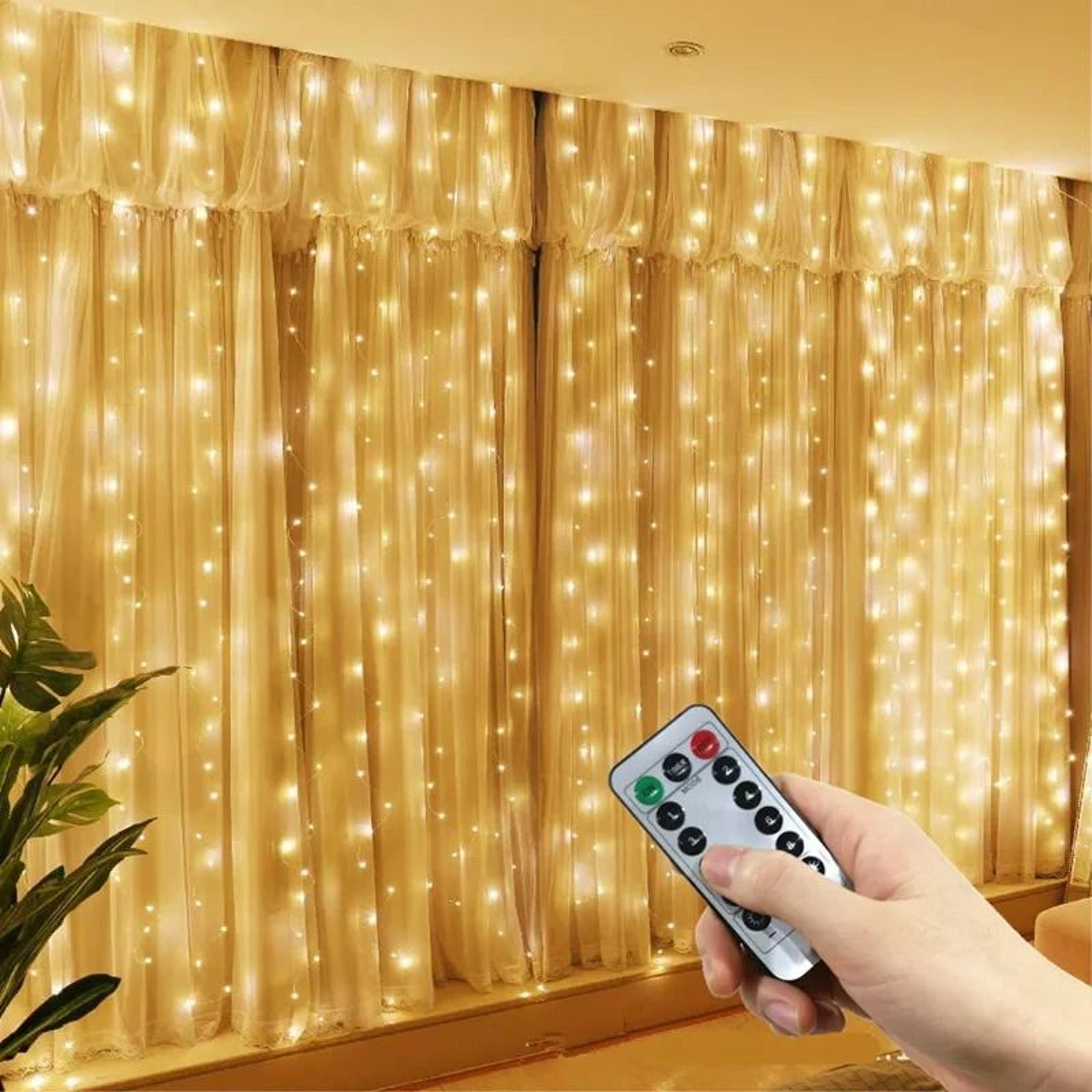 GlowDrape LED Curtain Lights 3M 4M 6M USB Fairy Garland 6