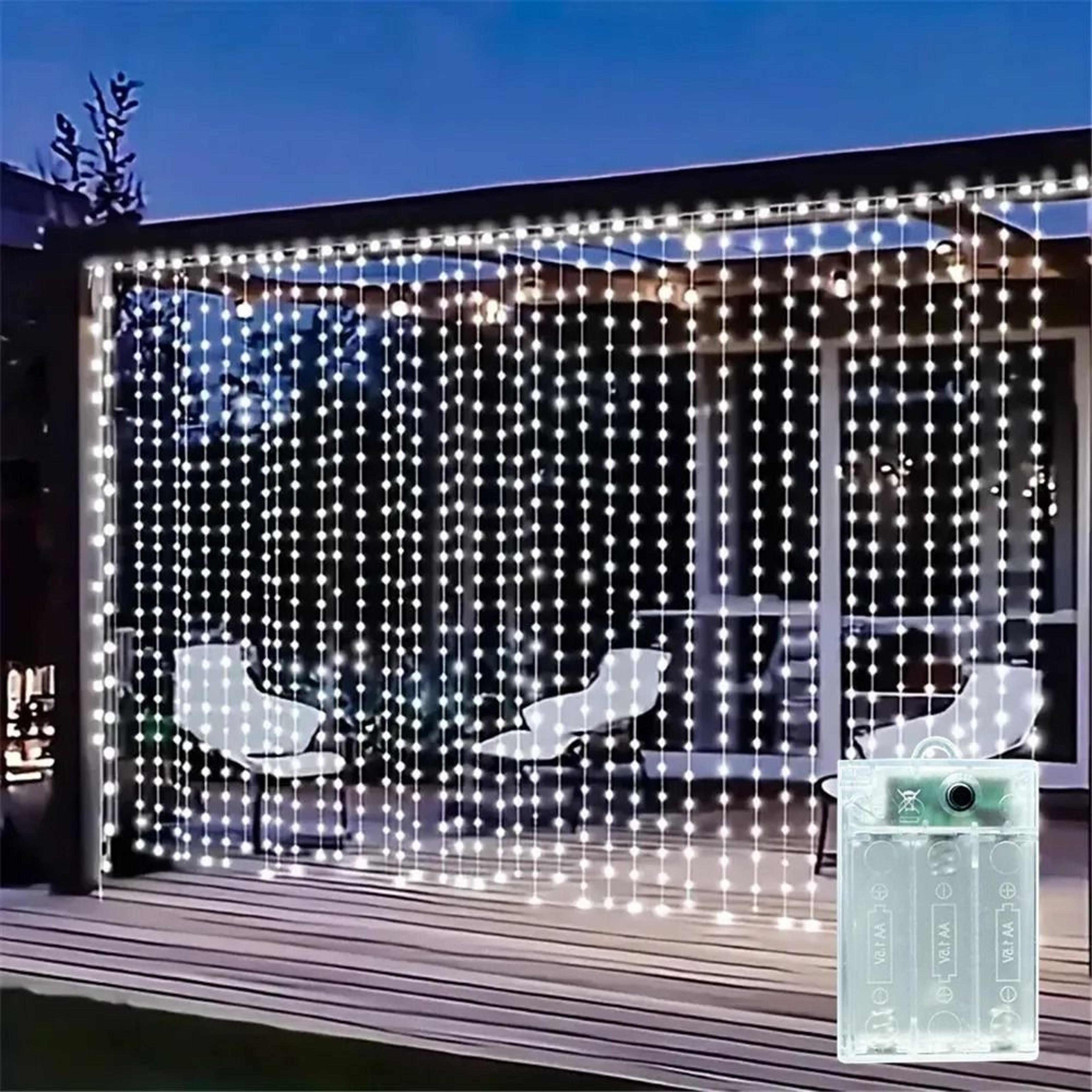 lunaglow battery powered curtain lights for ramadan and wedding decor