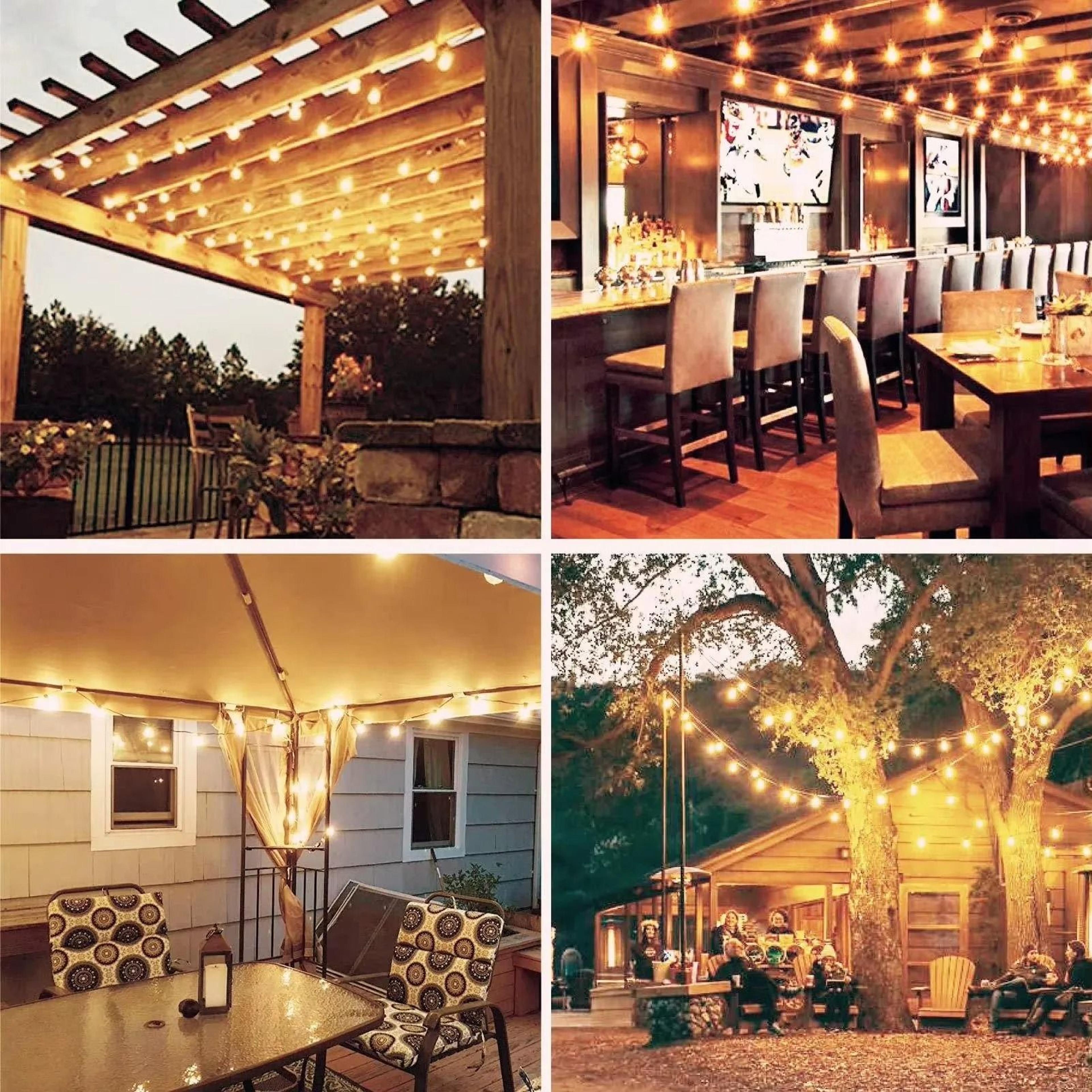 Shatterproof G40 Outdoor String Lights For Warm Patio Party Ambiance Anywhere 9
