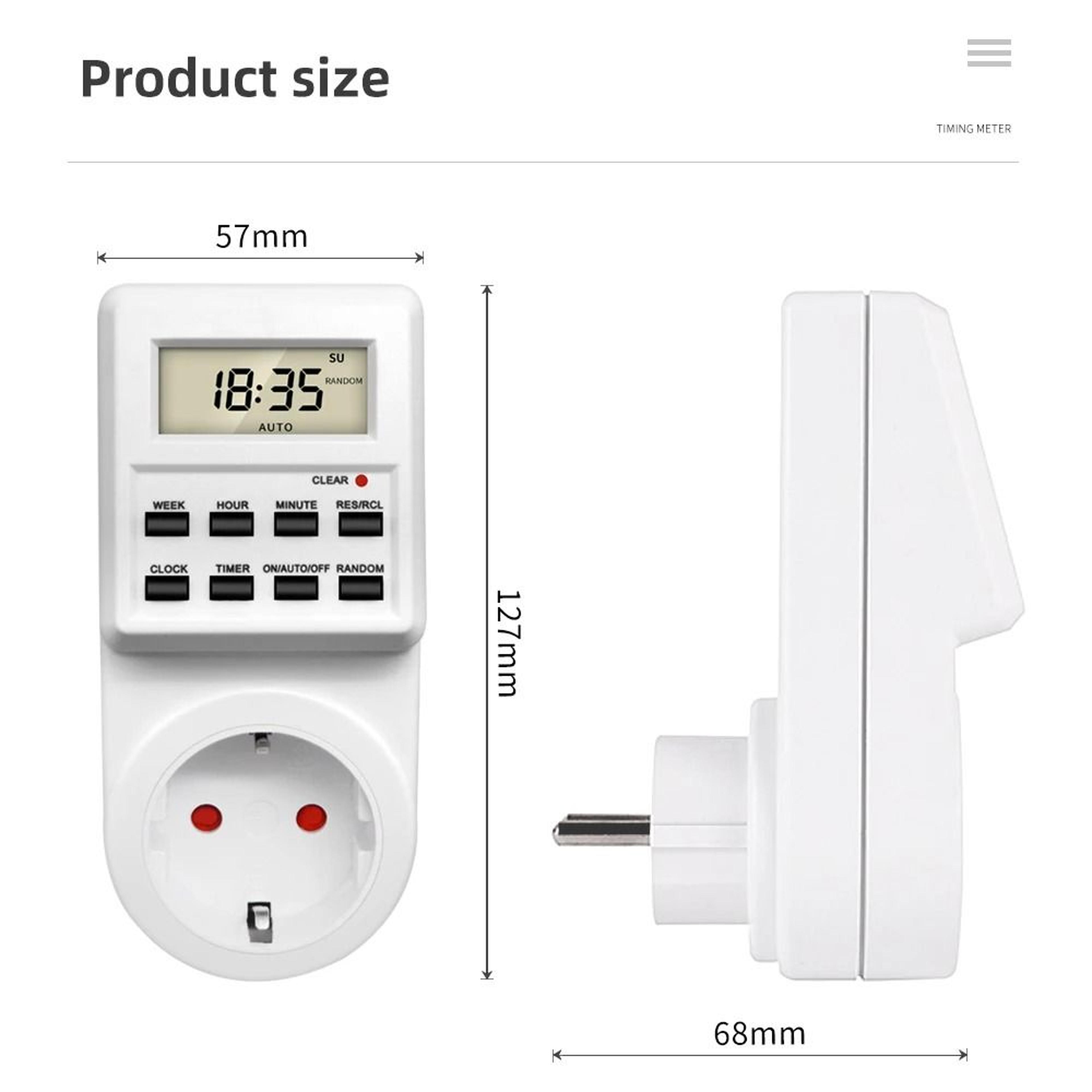 SmartSchedule Digital Timer Socket Programmable Outlet Timer And Automatic Power Controller 7