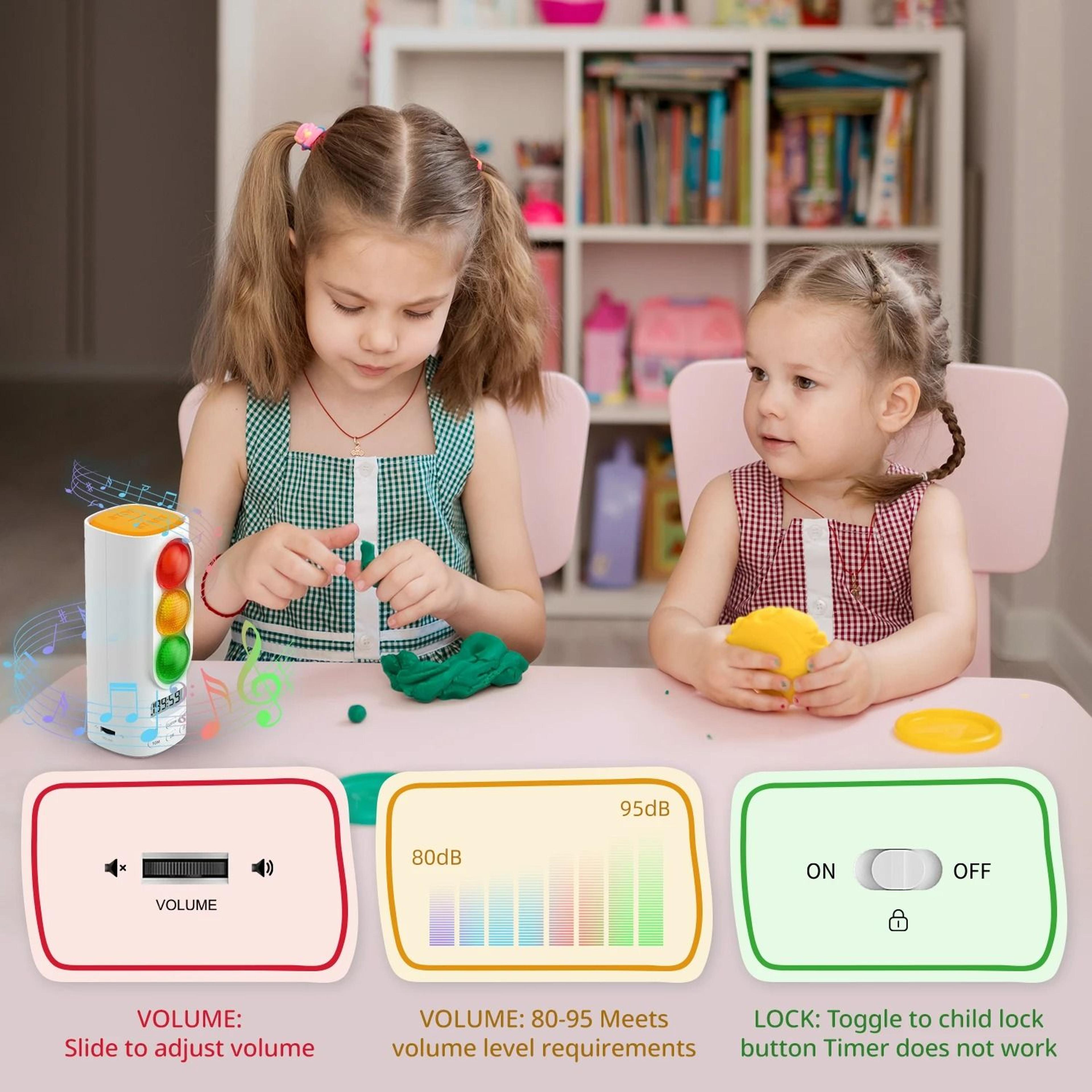 BrightPath Visual Timer For Kids Traffic Light Timer And Digital Countdown Clock 5