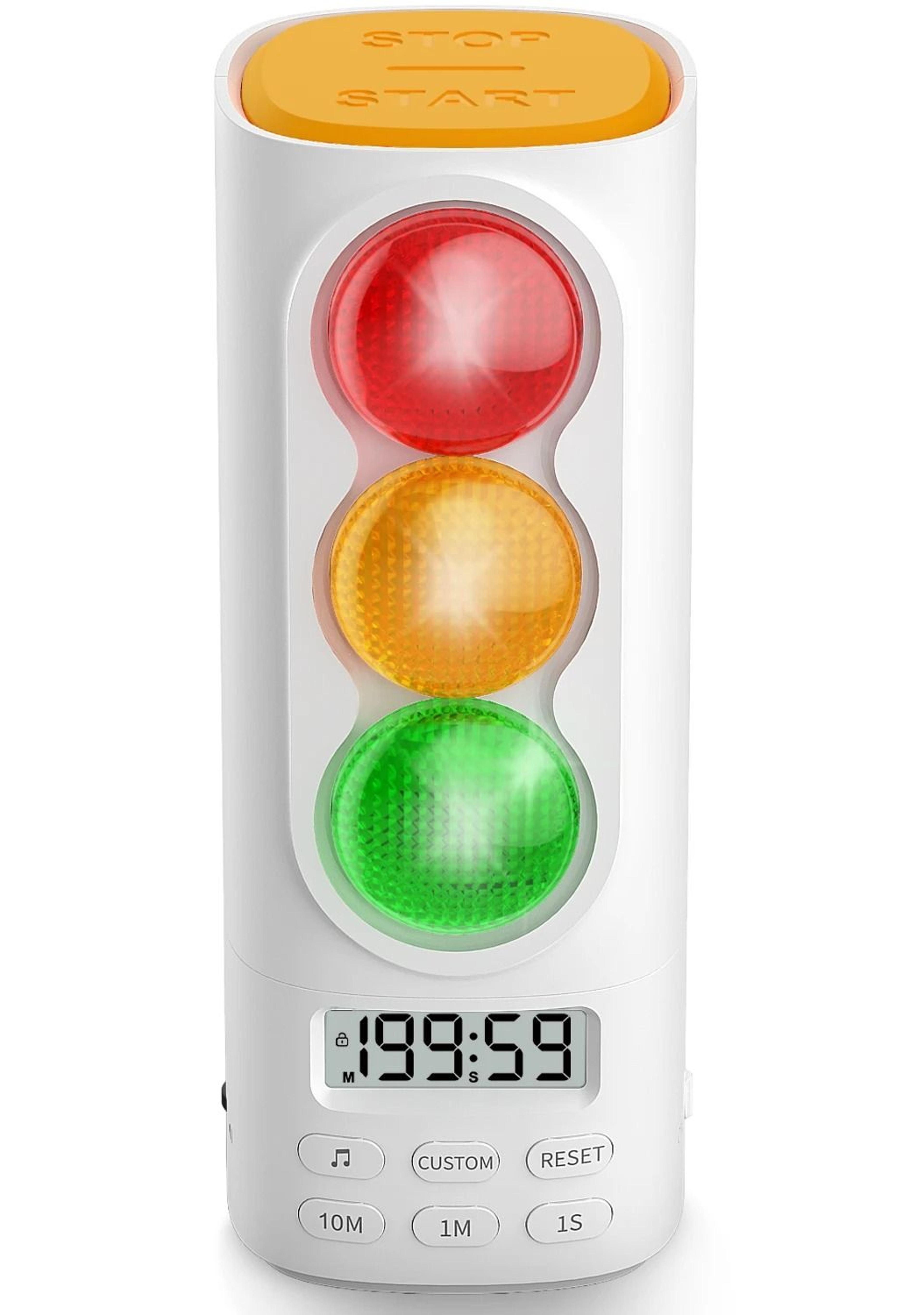 BrightPath Visual Timer For Kids Traffic Light Timer And Digital Countdown Clock 10
