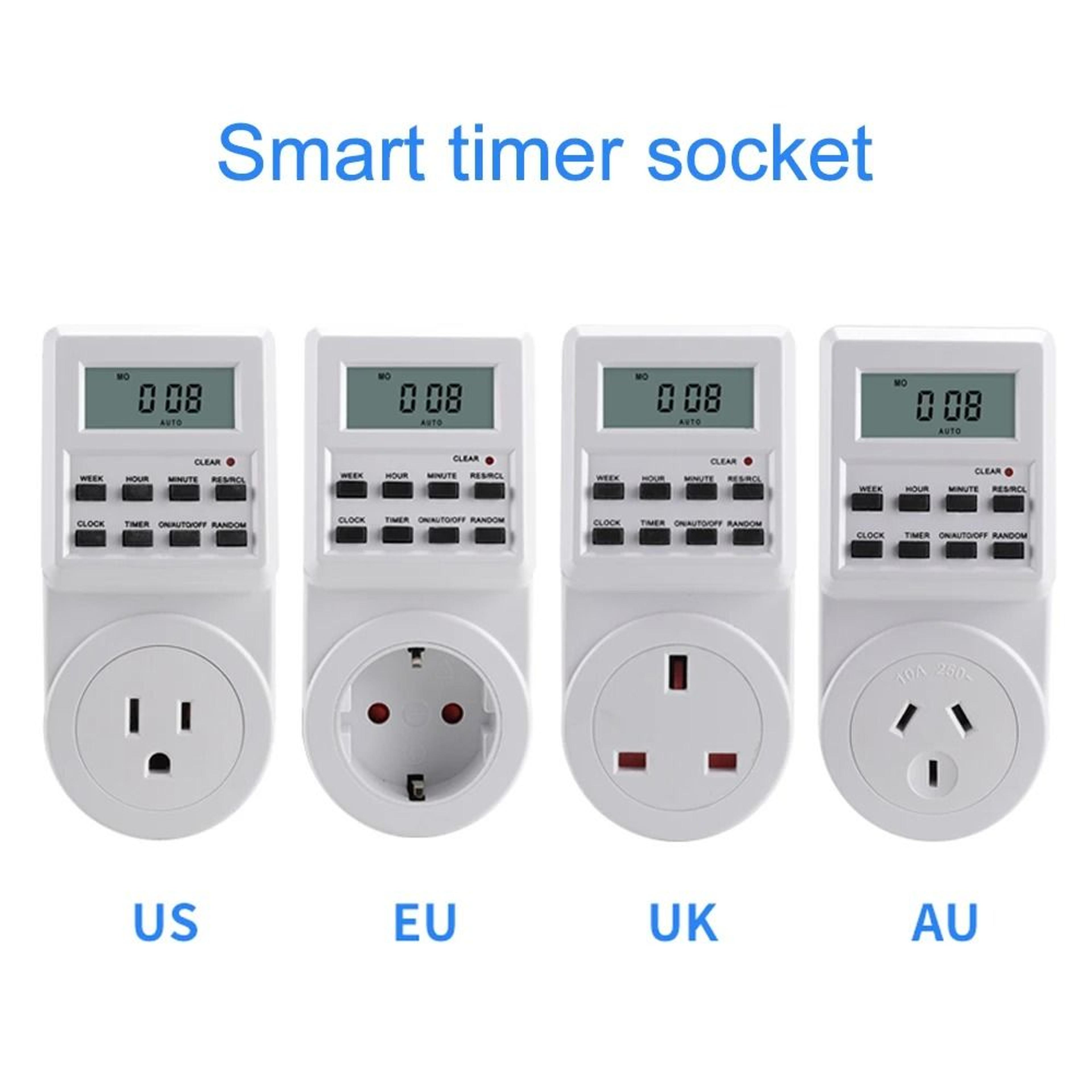 Smart Digital Timer Outlet With 7Day Programmable Timer 6
