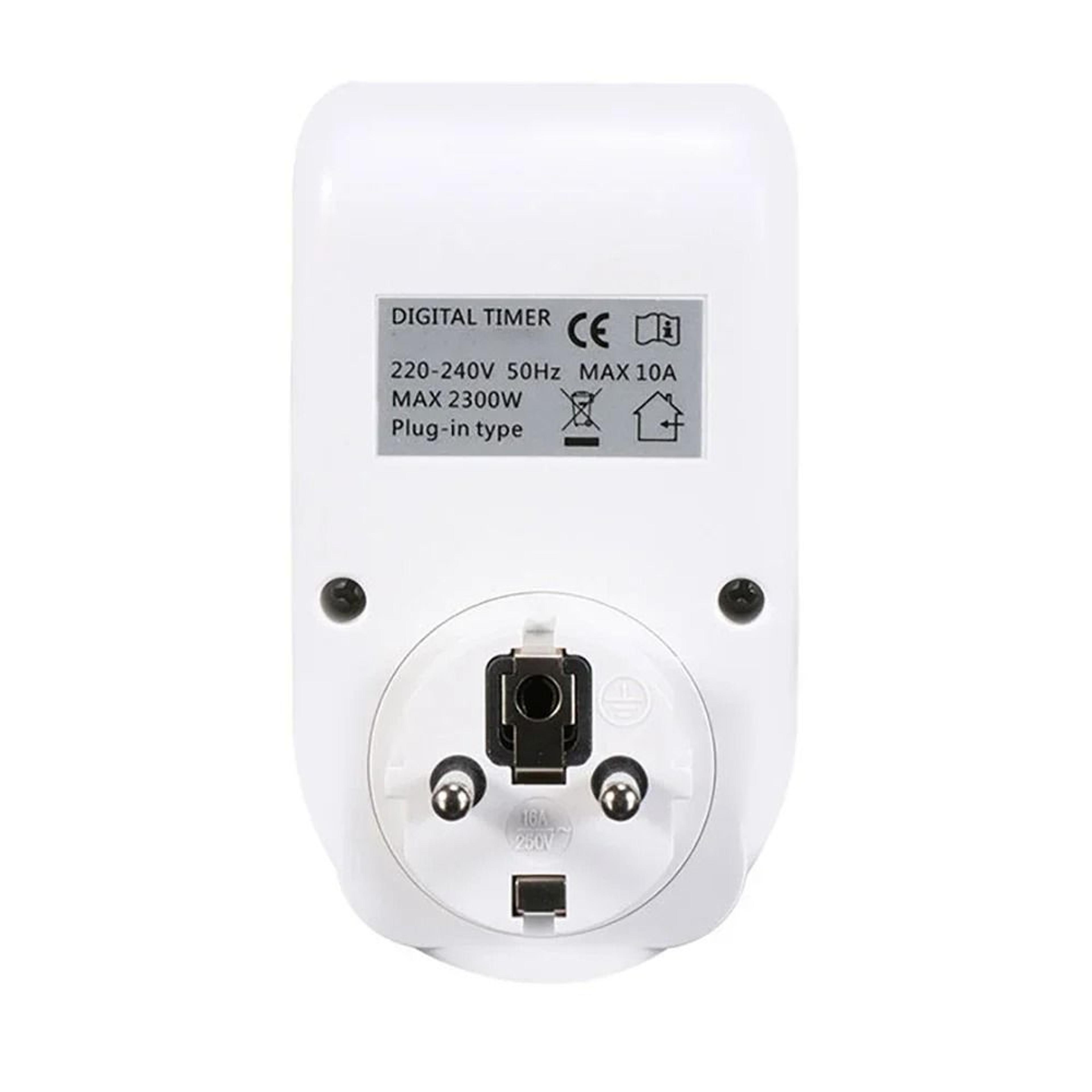 7Day Digital Timer Socket And EU Plug Timer Switch 2