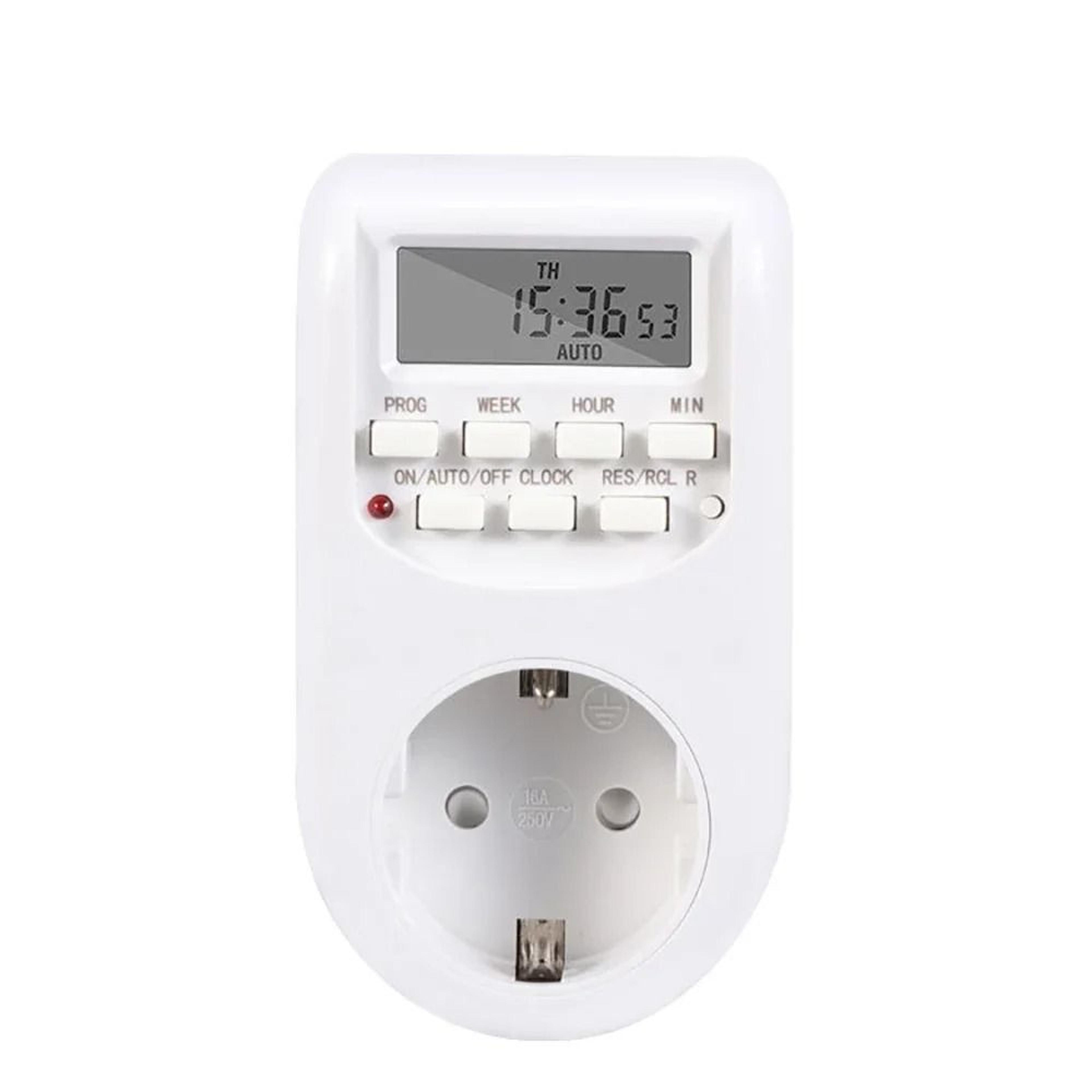 7Day Digital Timer Socket And EU Plug Timer Switch 1