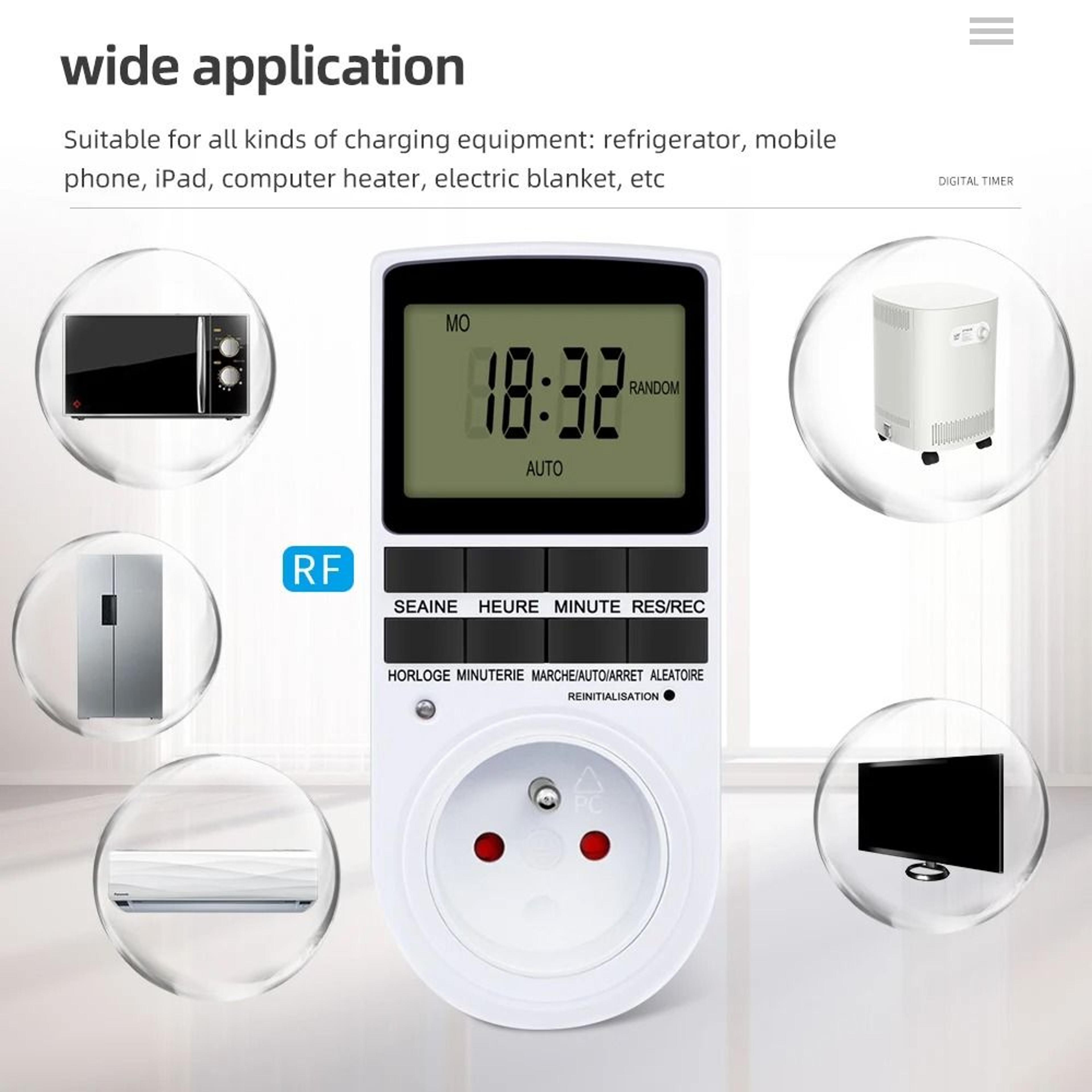 MultiRegion 24Hour Timer Plug And Programmable Timer Socket 6