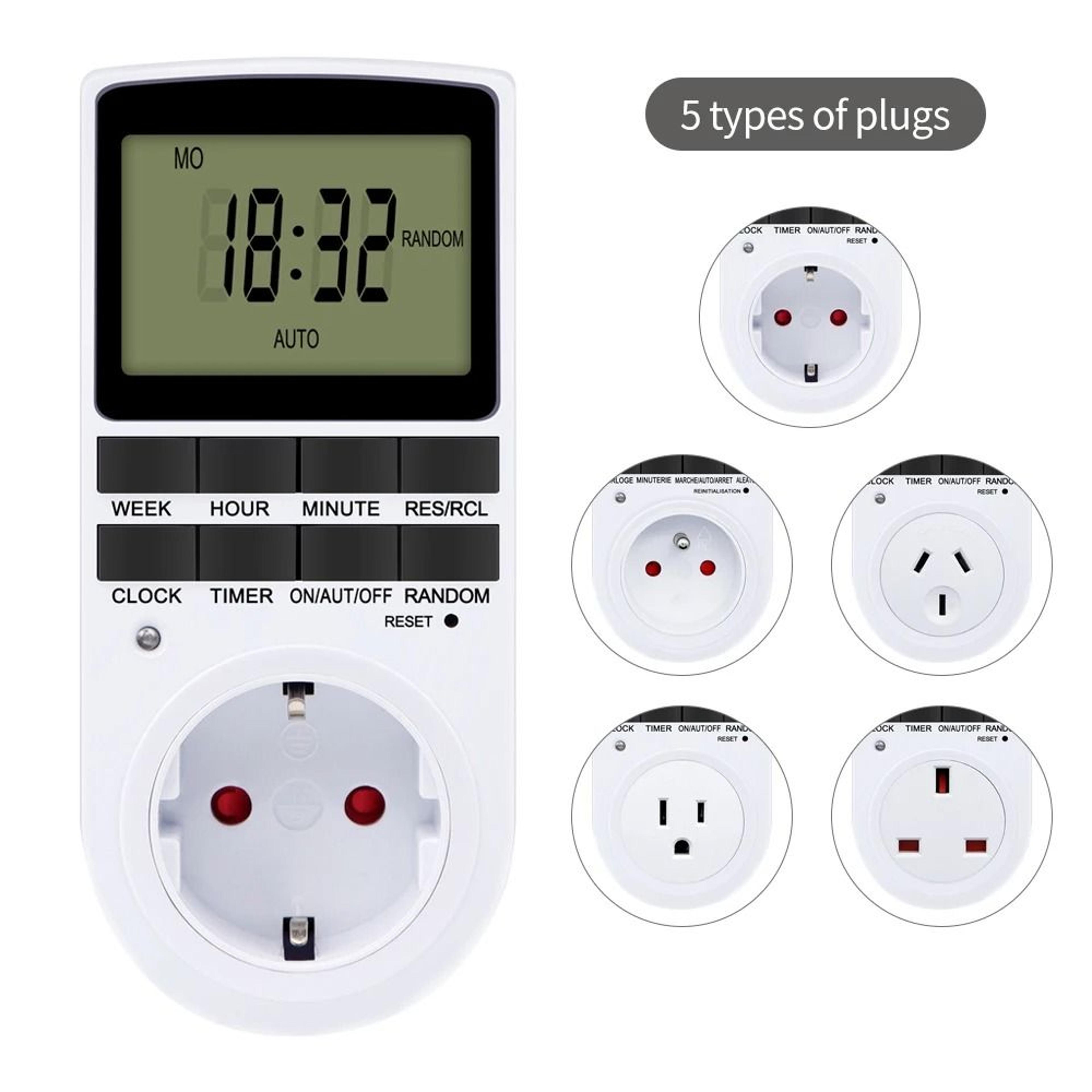 TM02 Programmable Outlet Timer And Digital Timer Socket 8