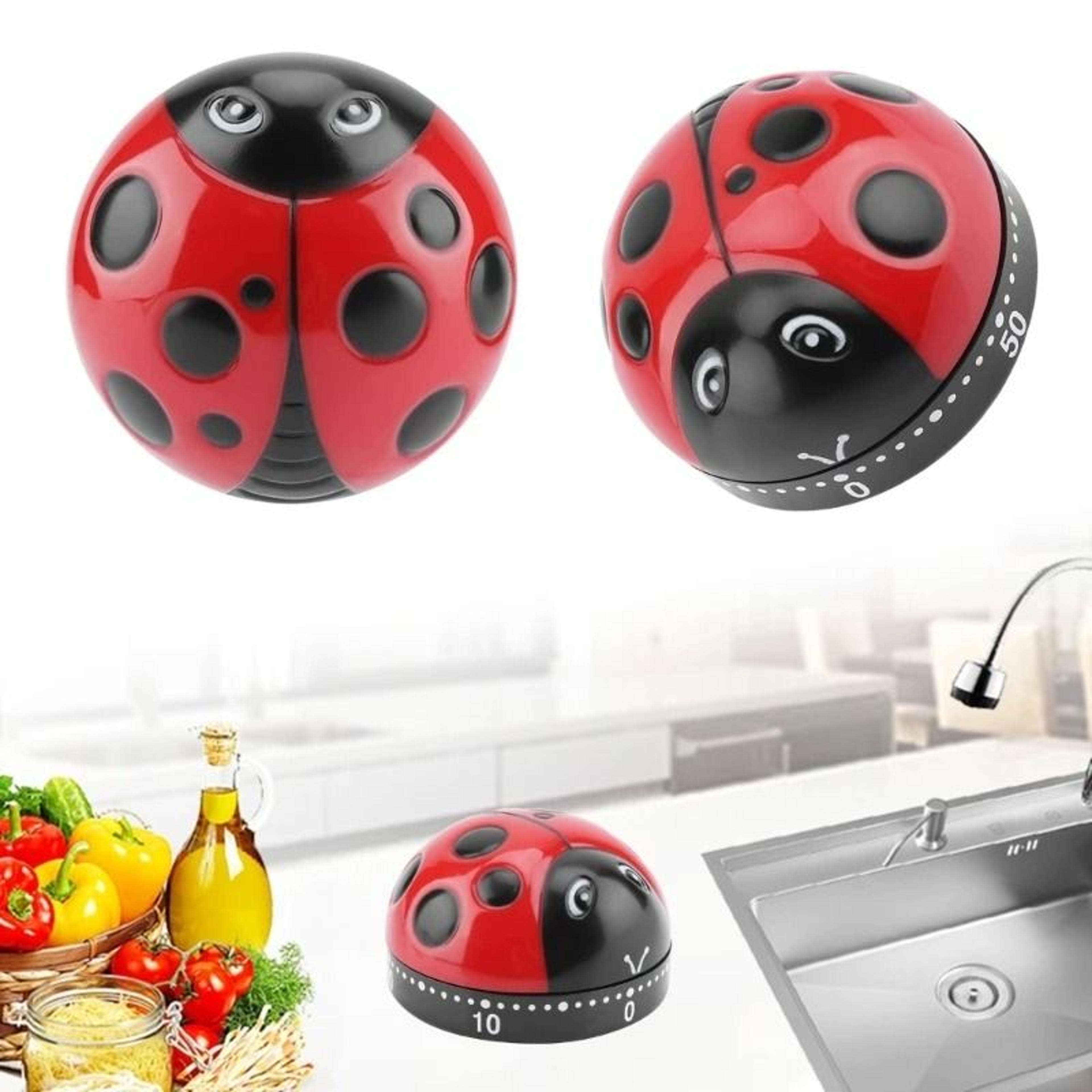 LadyTime Ladybug Kitchen Timer And 60Minute Timer 0