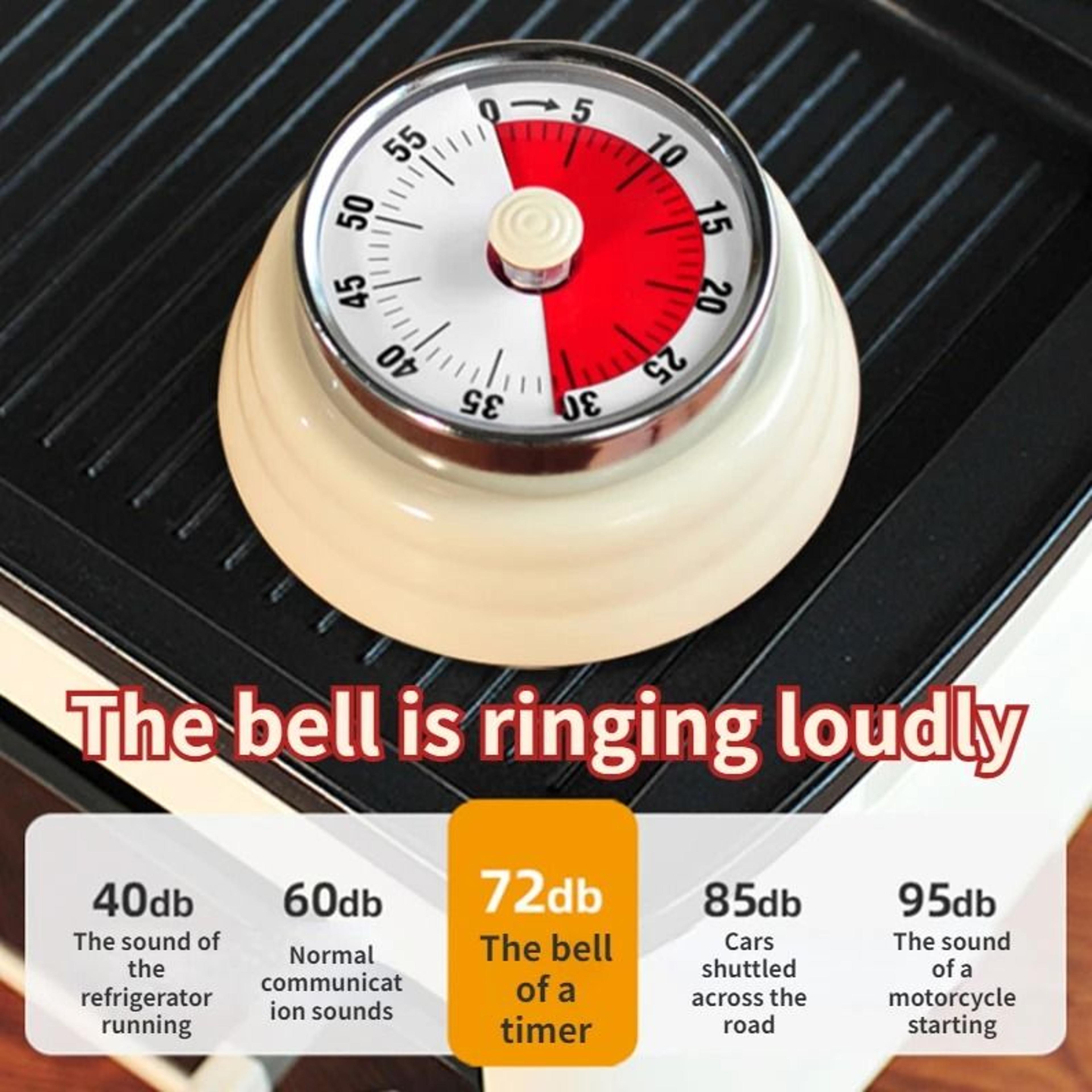 Zackoo Visual Kitchen Timer With Magnetic 60Minute Dial 8