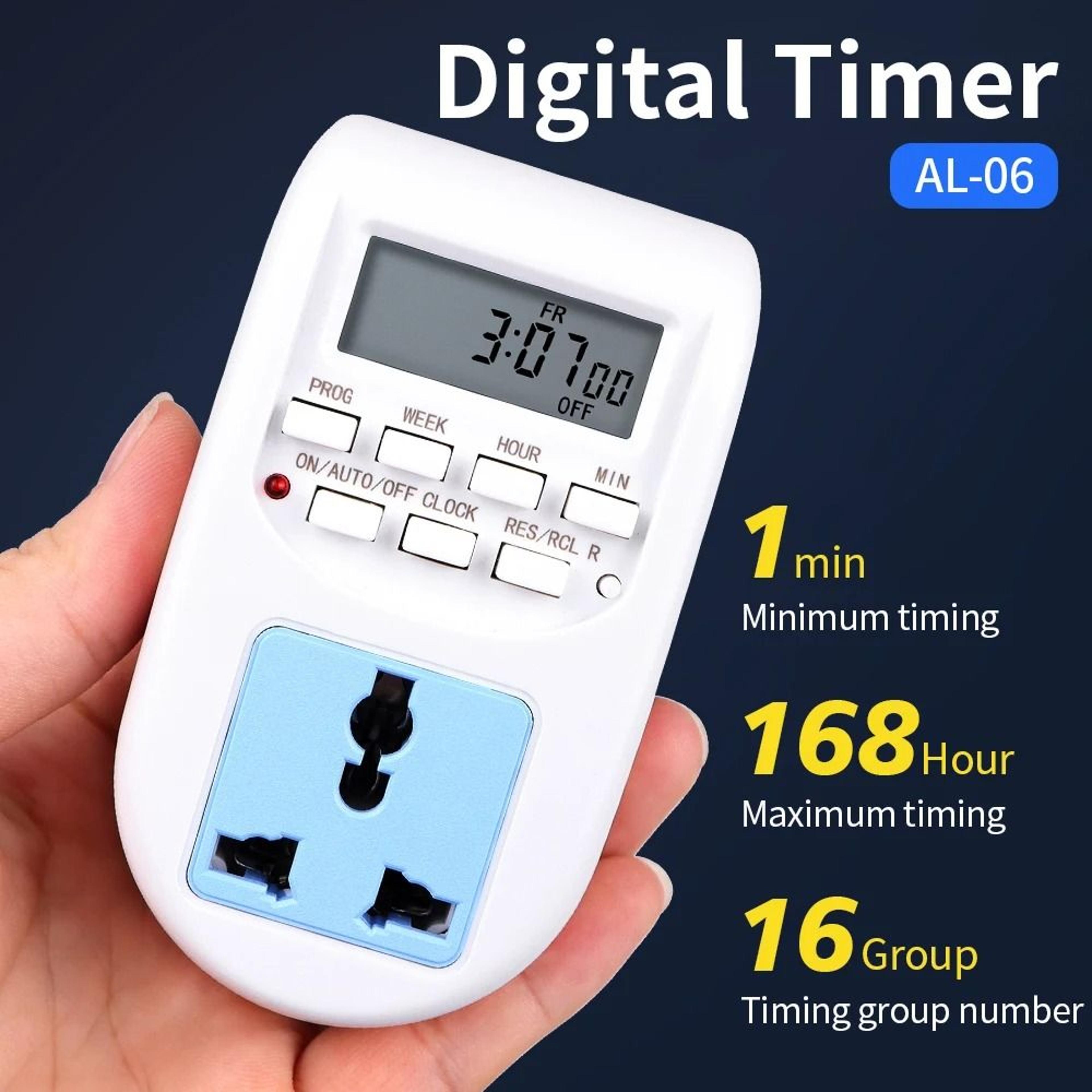 EU Programmable Timer Socket 10A For Weekly Appliance Control 3