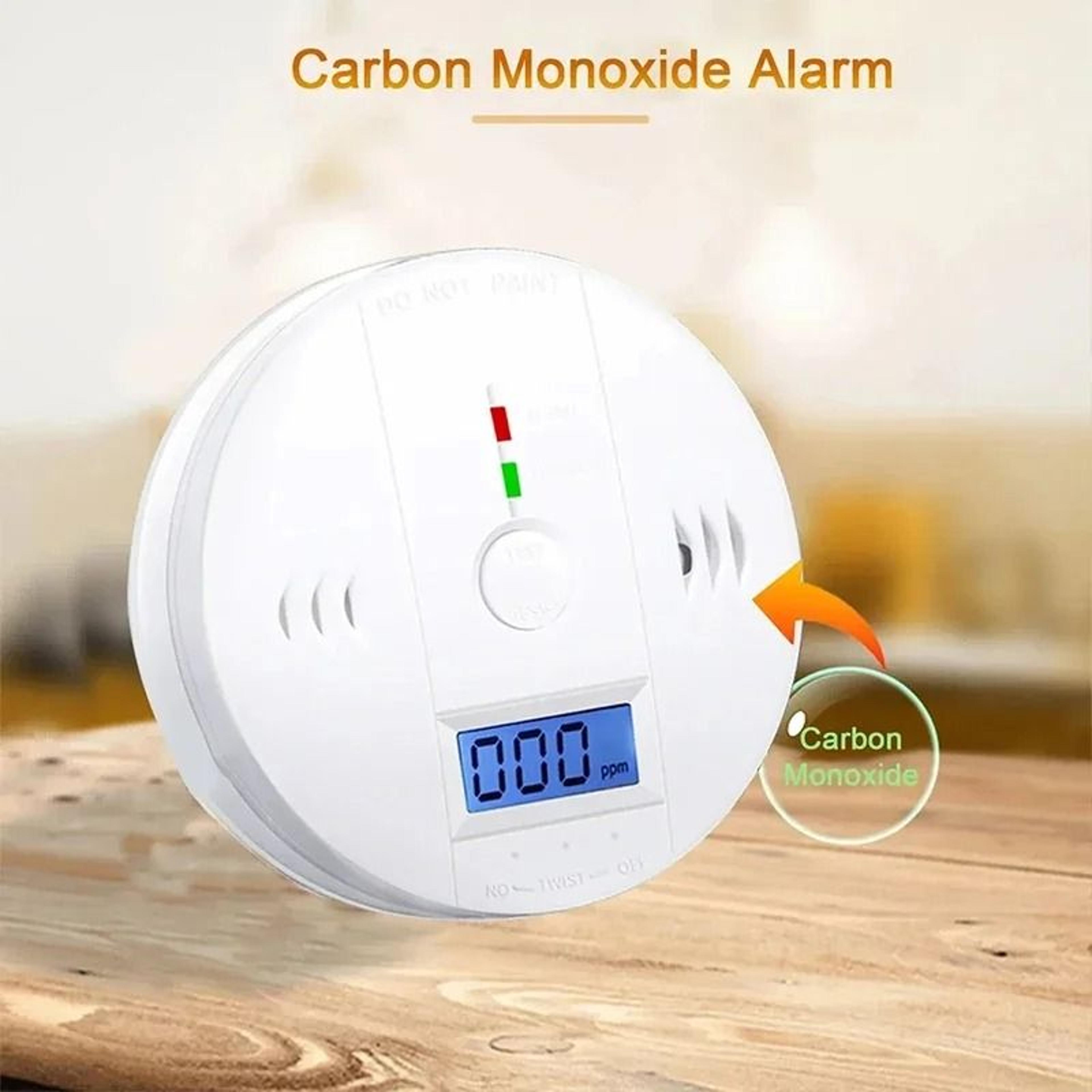 HomeGuard Carbon Monoxide Alarm With LCD And Audible Warning 2
