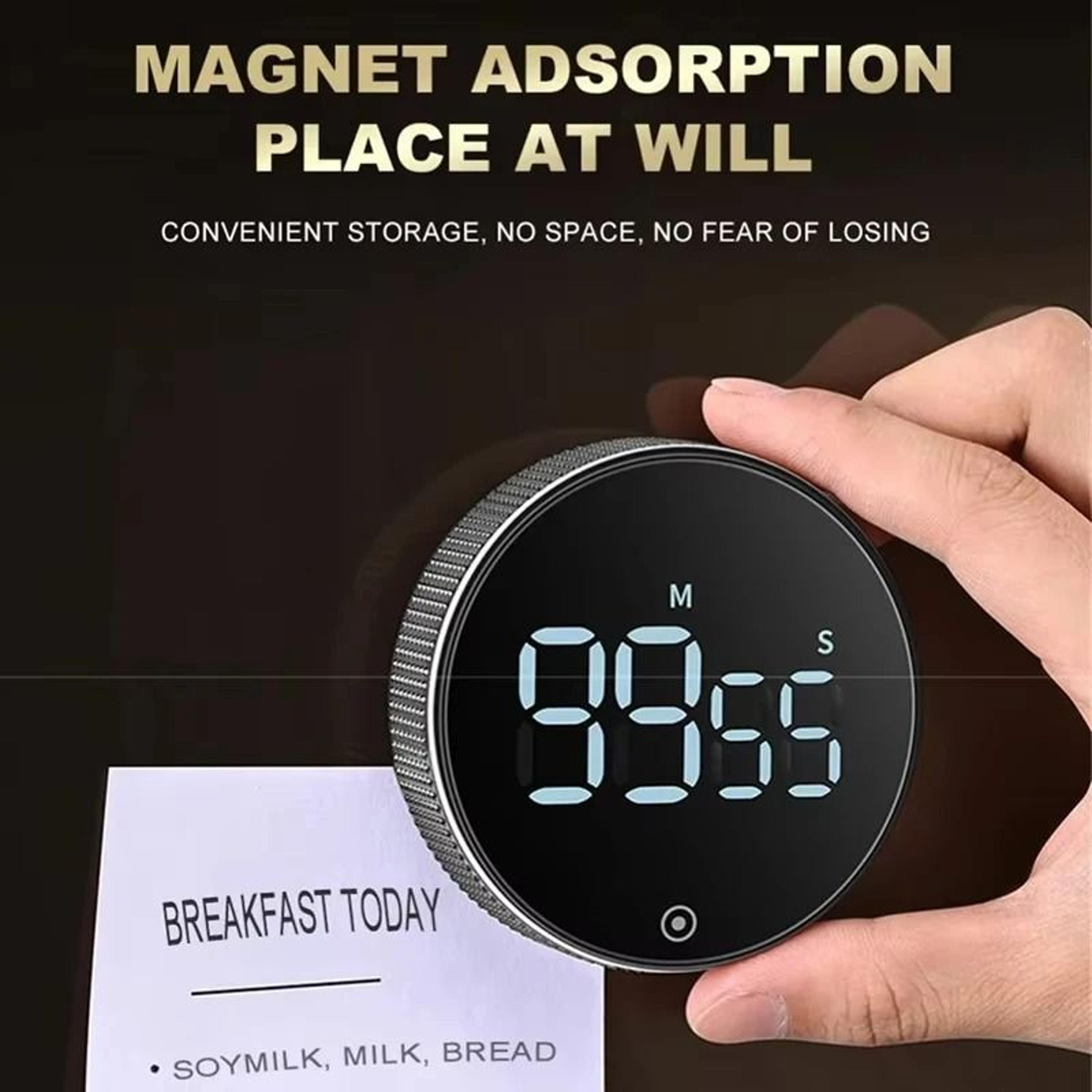 TimeDial Magnetic Digital Timer With Rotary Countdown And Stopwatch 5