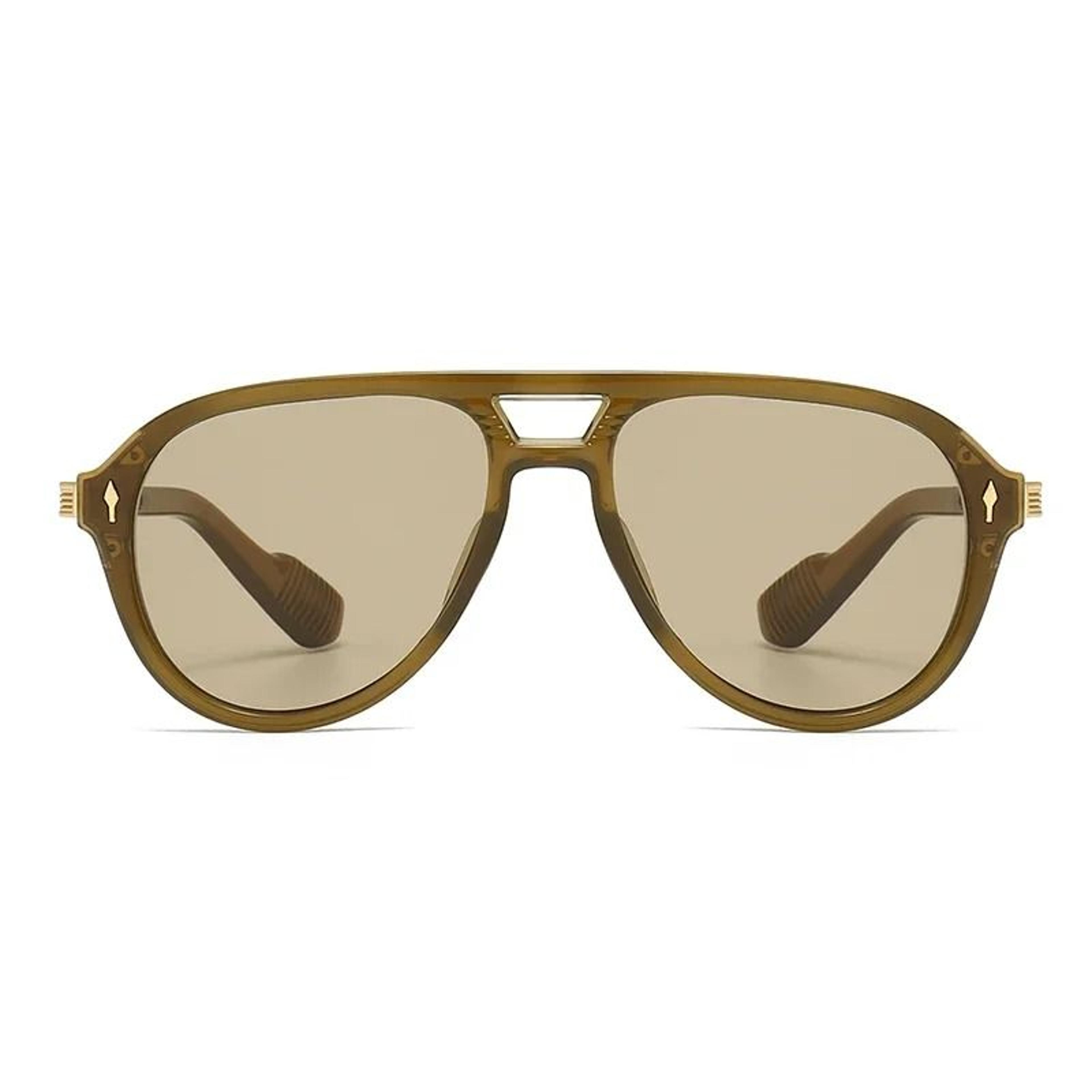 Skyline Mens Aviator Sunglasses With Retro Double Bridge Frame 7
