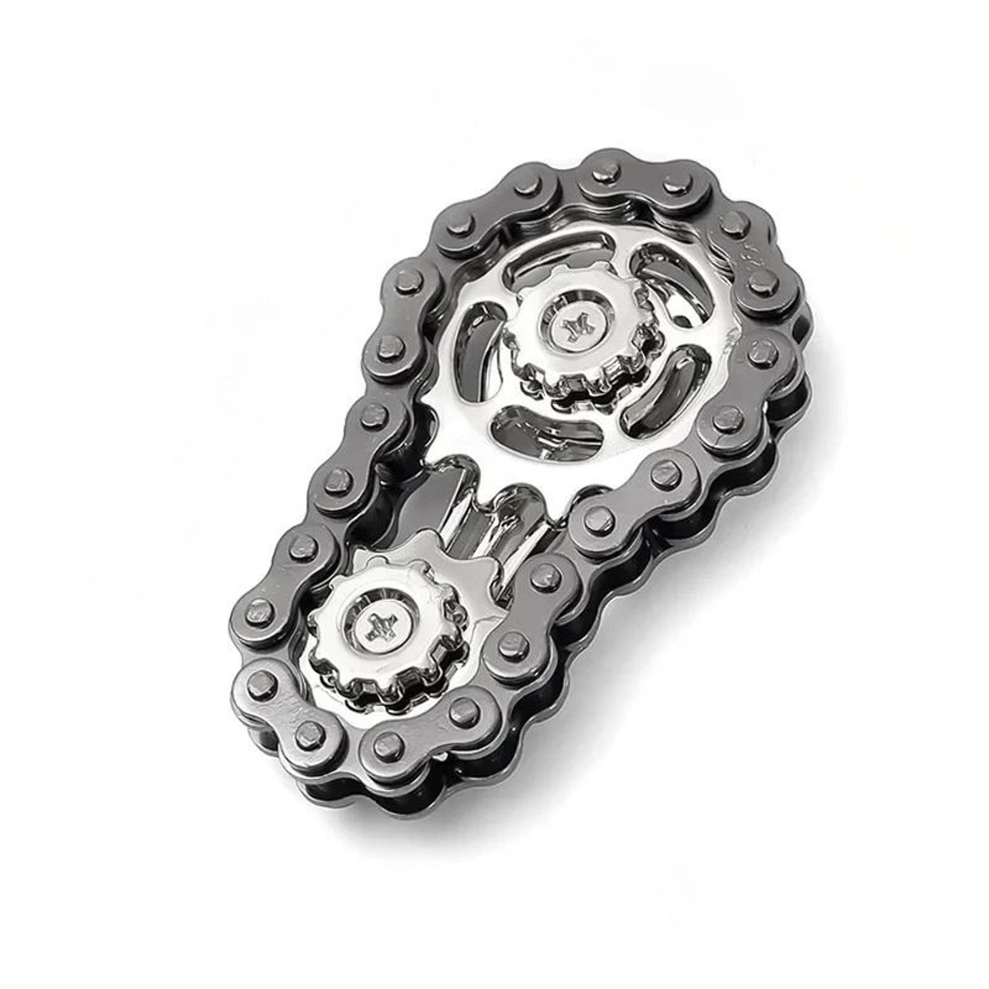 GearFlow Metal Sprocket Fidget Spinner For Calmer Focus Anywhere 3