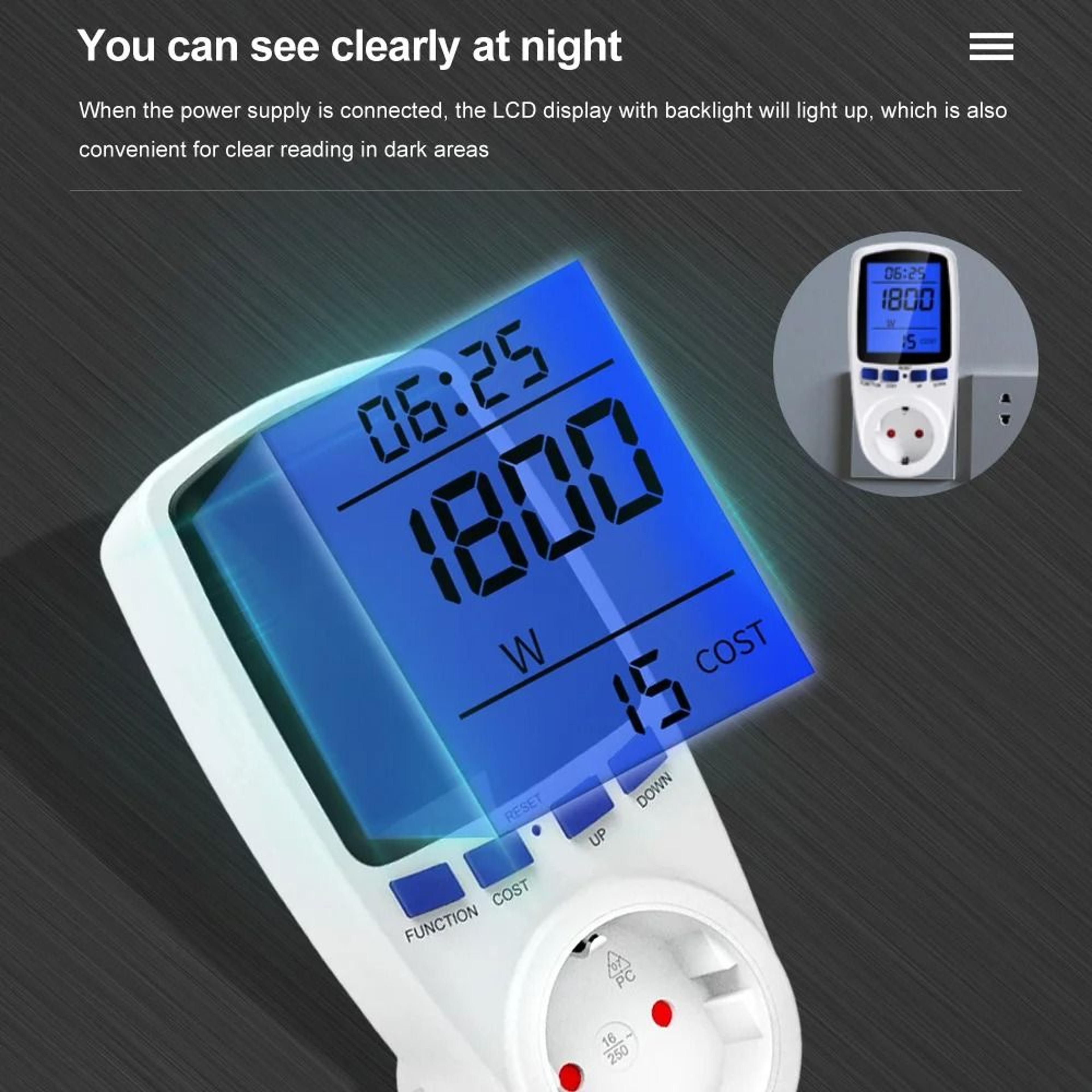 VoltWise AC Power Meter And Electricity Usage Monitor 15