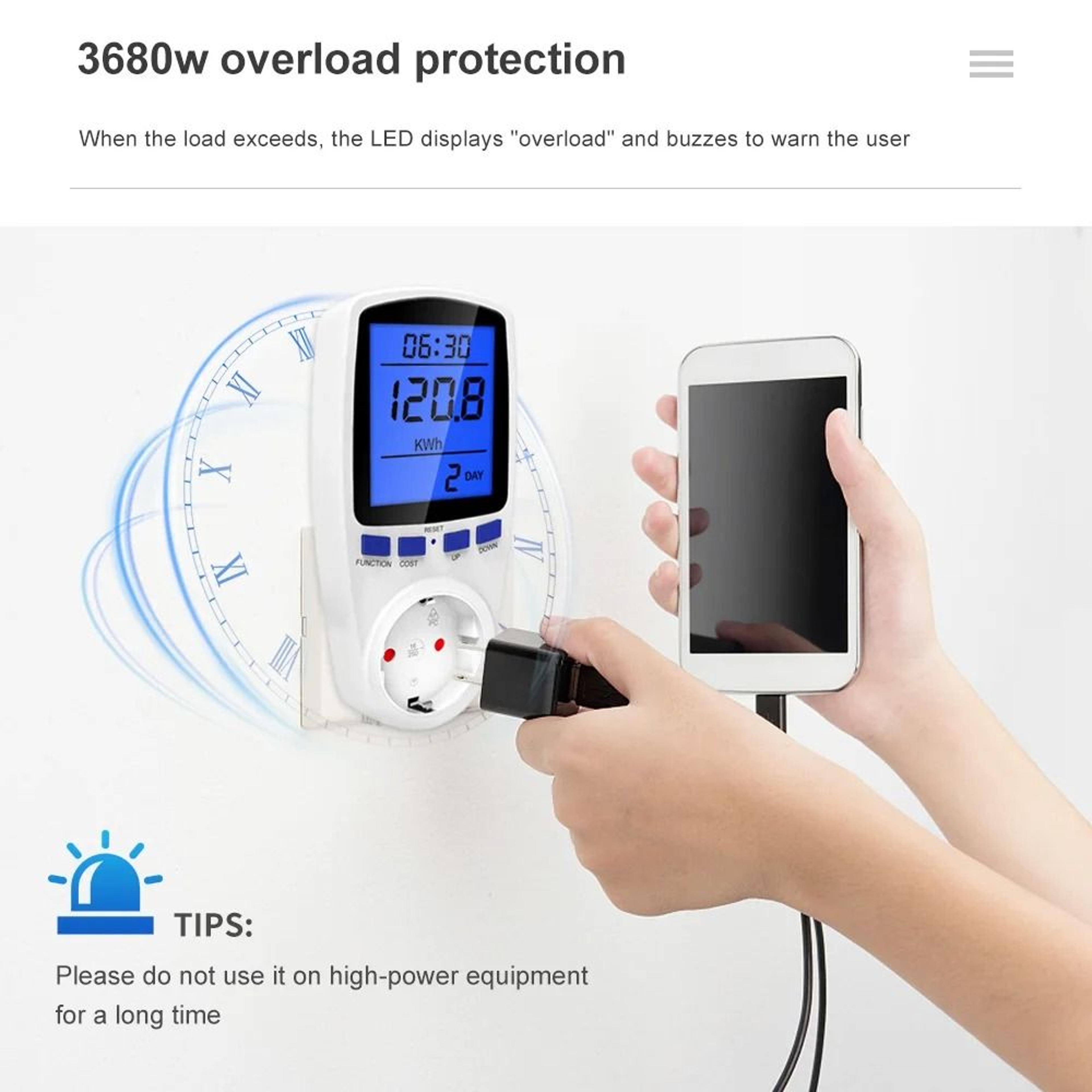 VoltWise AC Power Meter And Electricity Usage Monitor 14