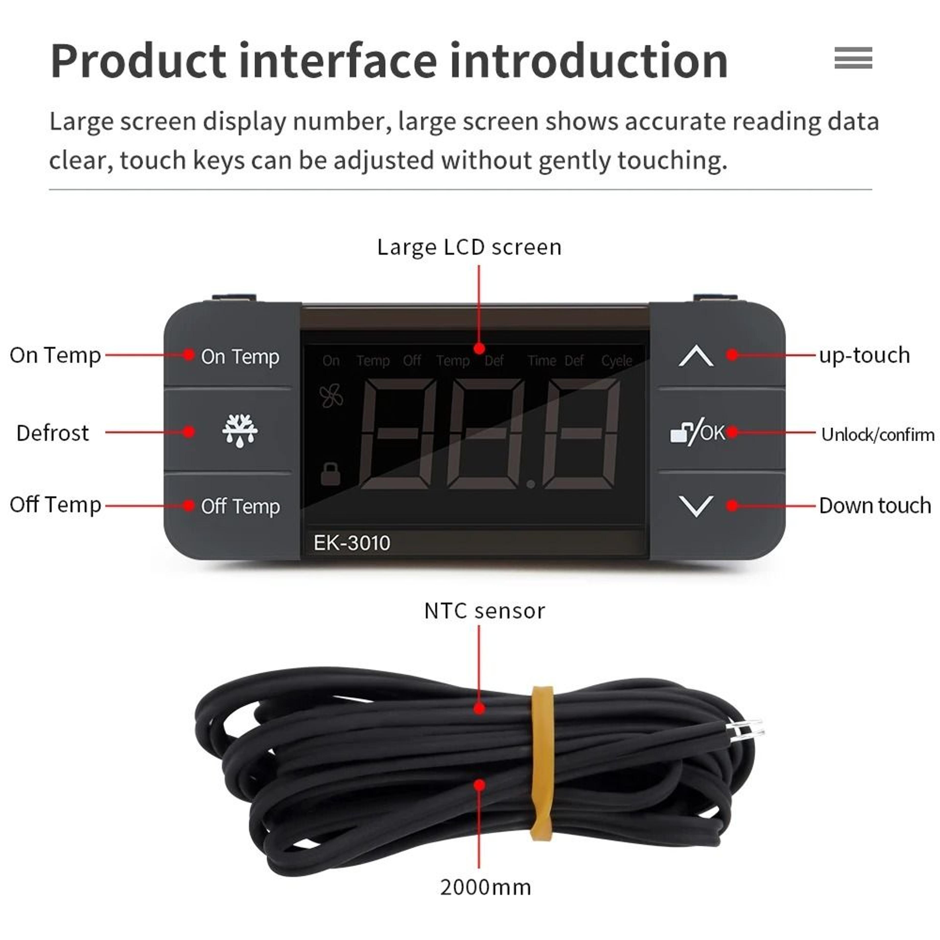 EK Series Digital Temperature Controller And Refrigeration Thermostat 5