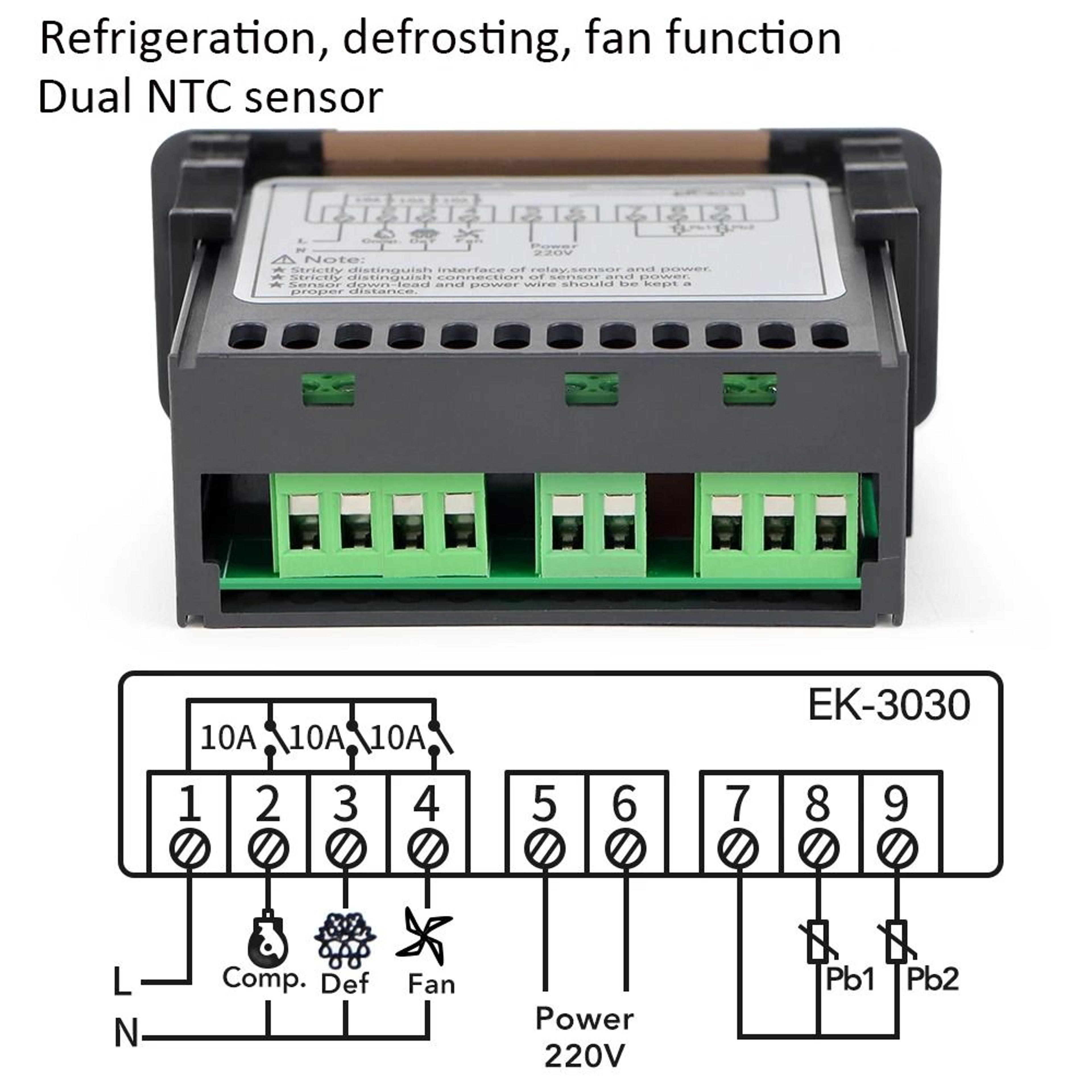 EK Series Digital Temperature Controller And Refrigeration Thermostat 3