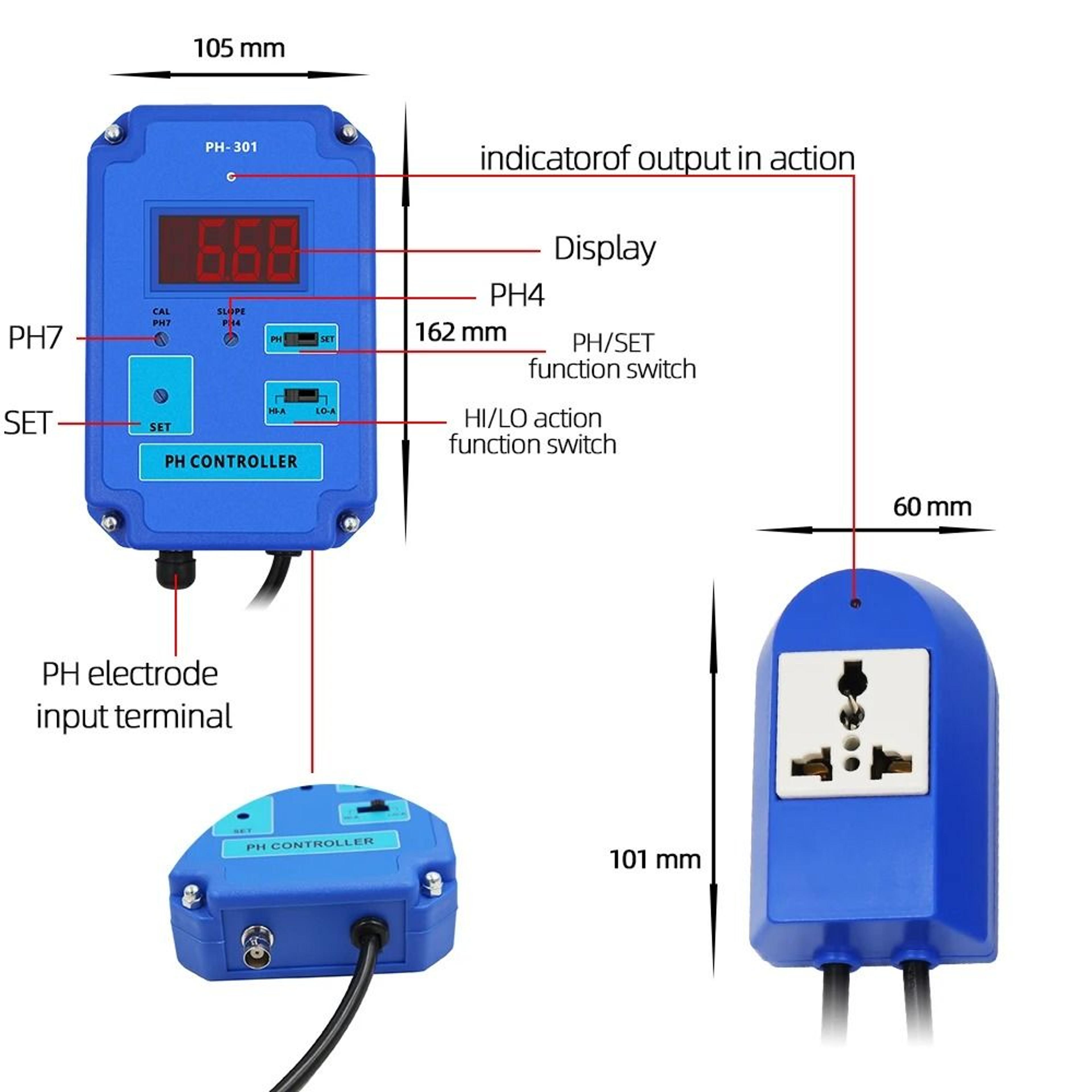 AquaReg PH301 Digital PH Controller And Water Quality Monitor 3