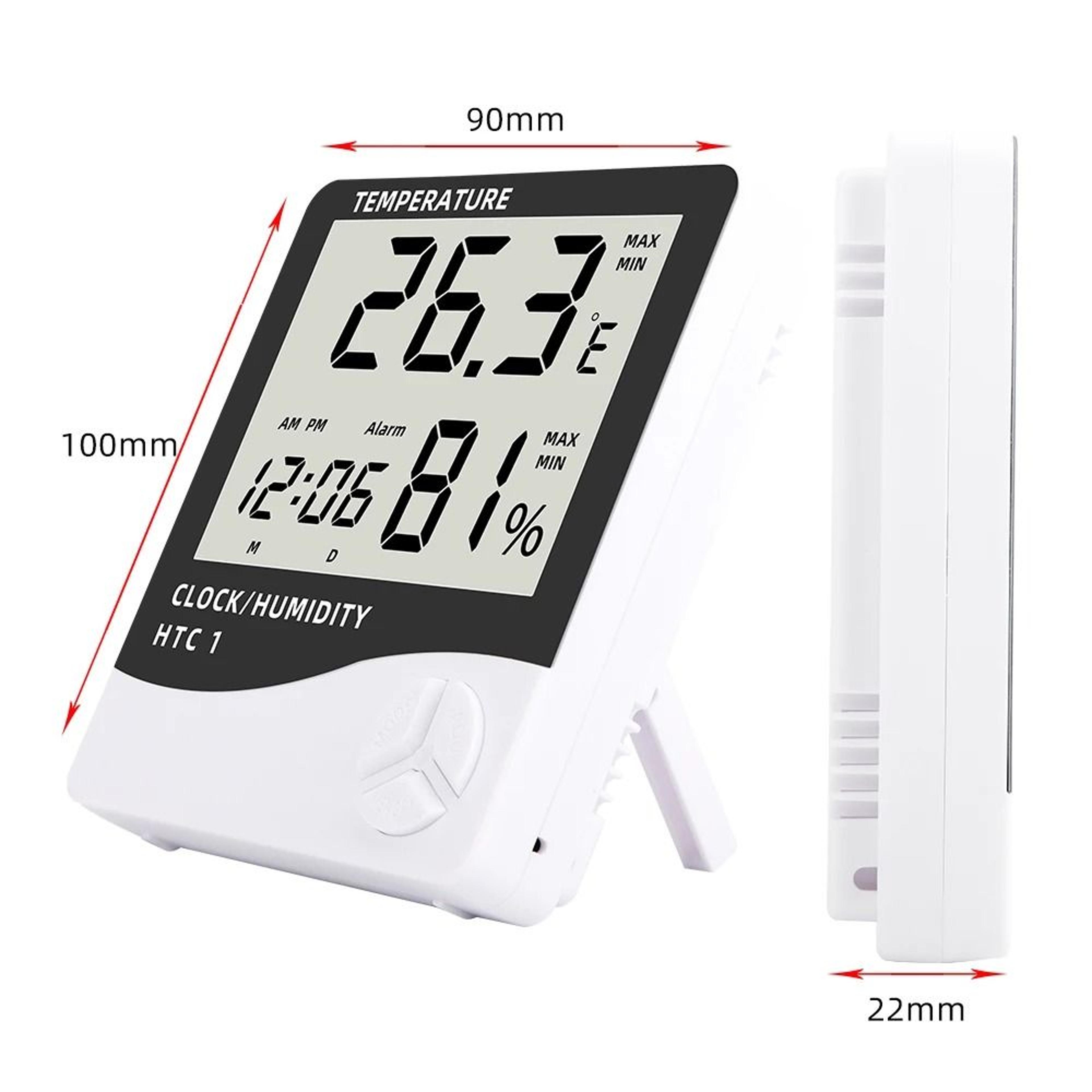 ClimateClock HTC1HTC2 Digital Thermometer Hygrometer And Clock 4