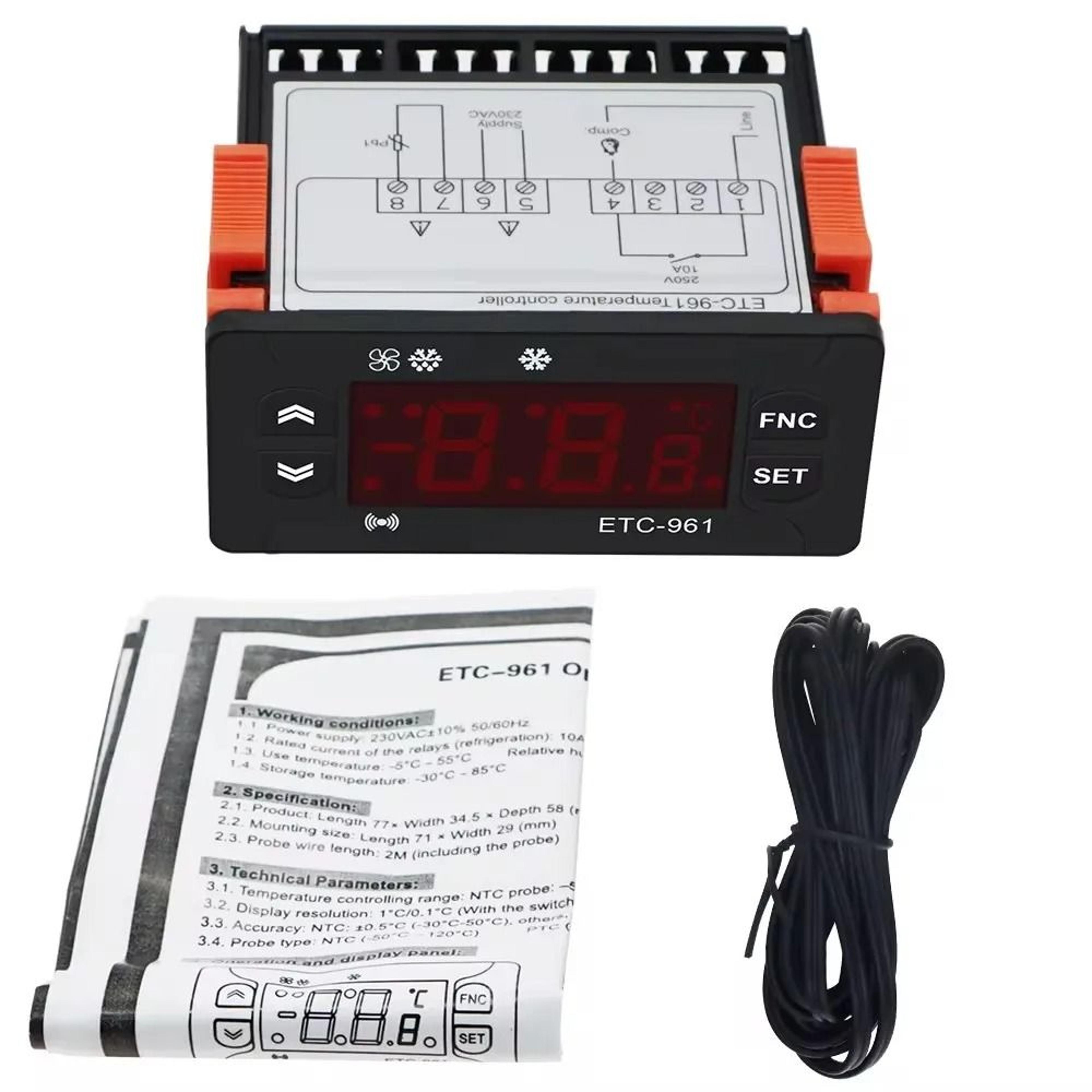 ChillGuard ETC961 Digital Temperature Controller And Refrigeration Thermostat 2