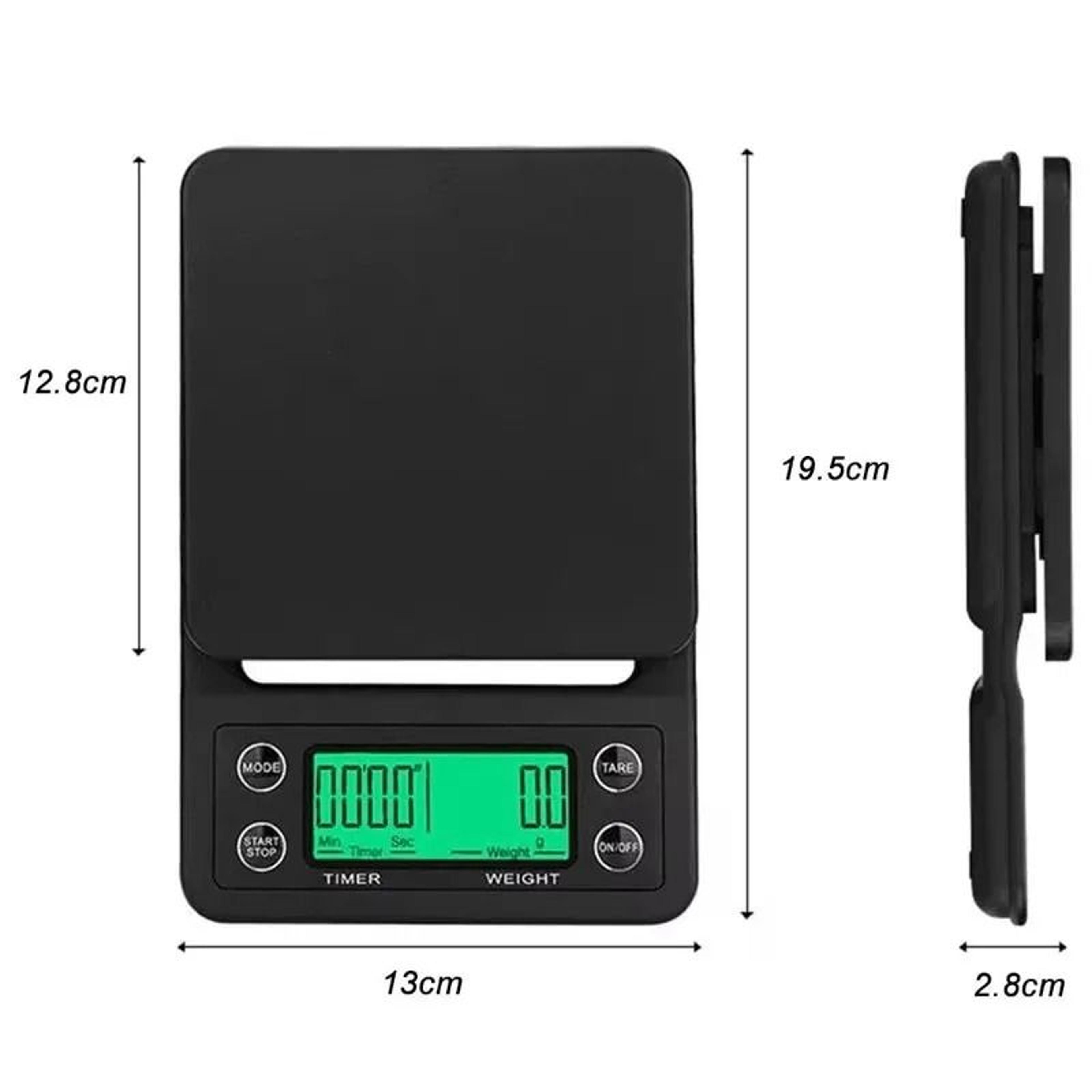 BrewBalance Digital Coffee Scale With Timer And 01g Precision Scale 3