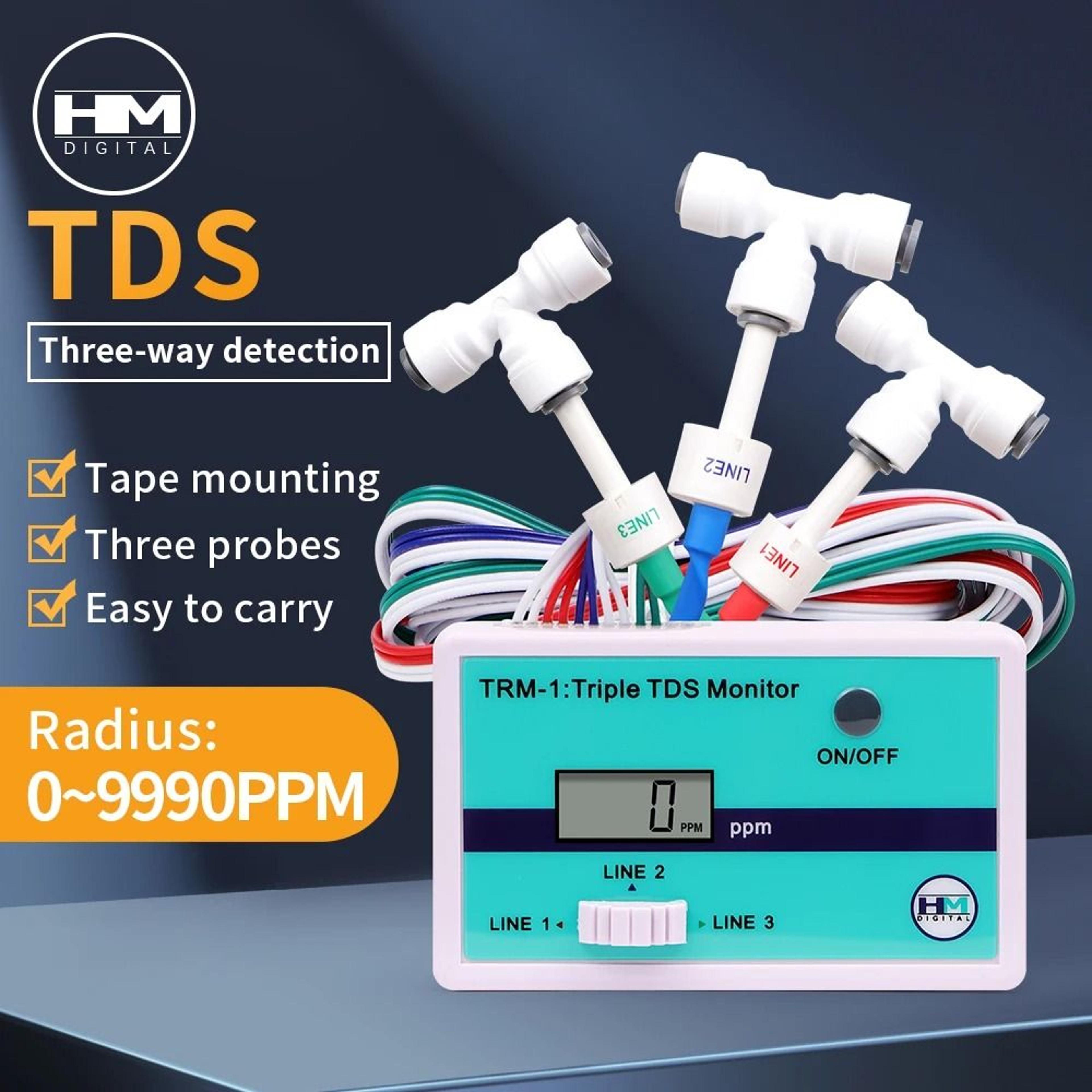 SM1 And TRM1 Inline TDS Meter For Single Or TriplePoint Water Monitoring 0