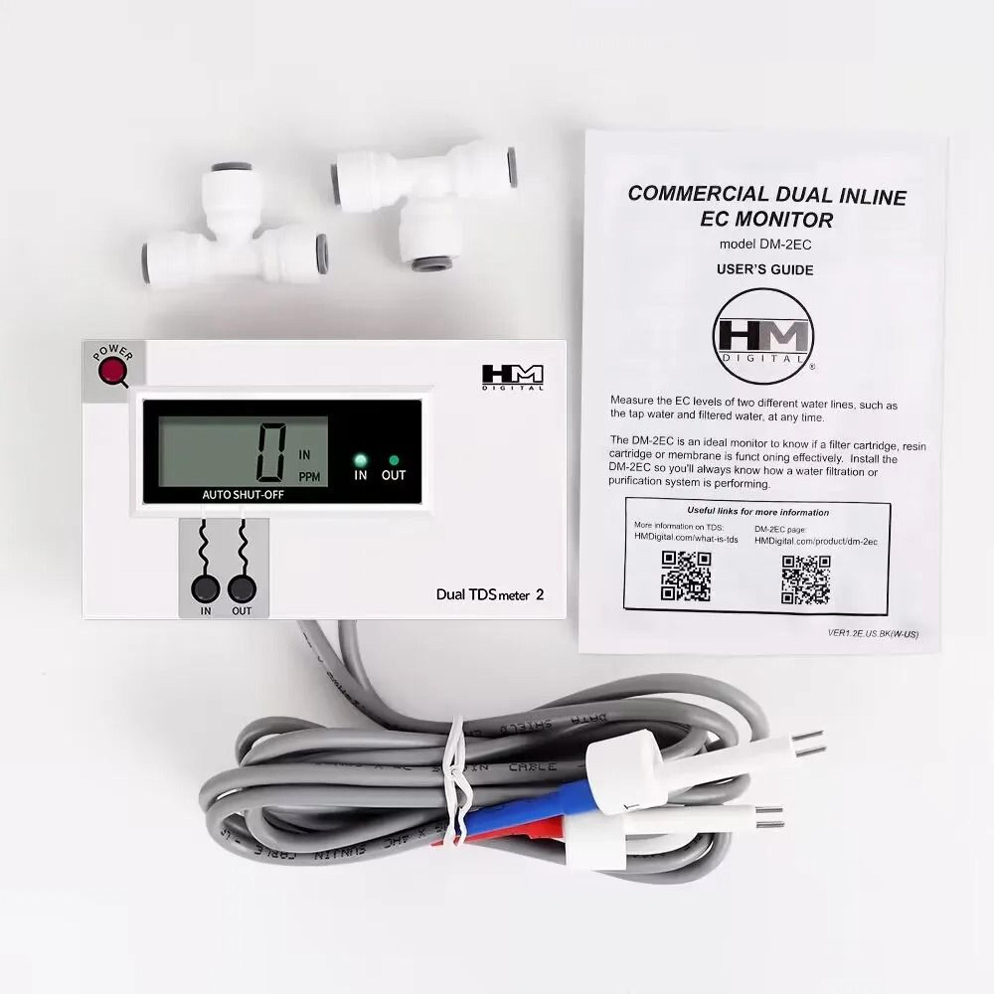 AquaCompare Dual Probe TDS Meter And Inline Water Quality Monitor 2