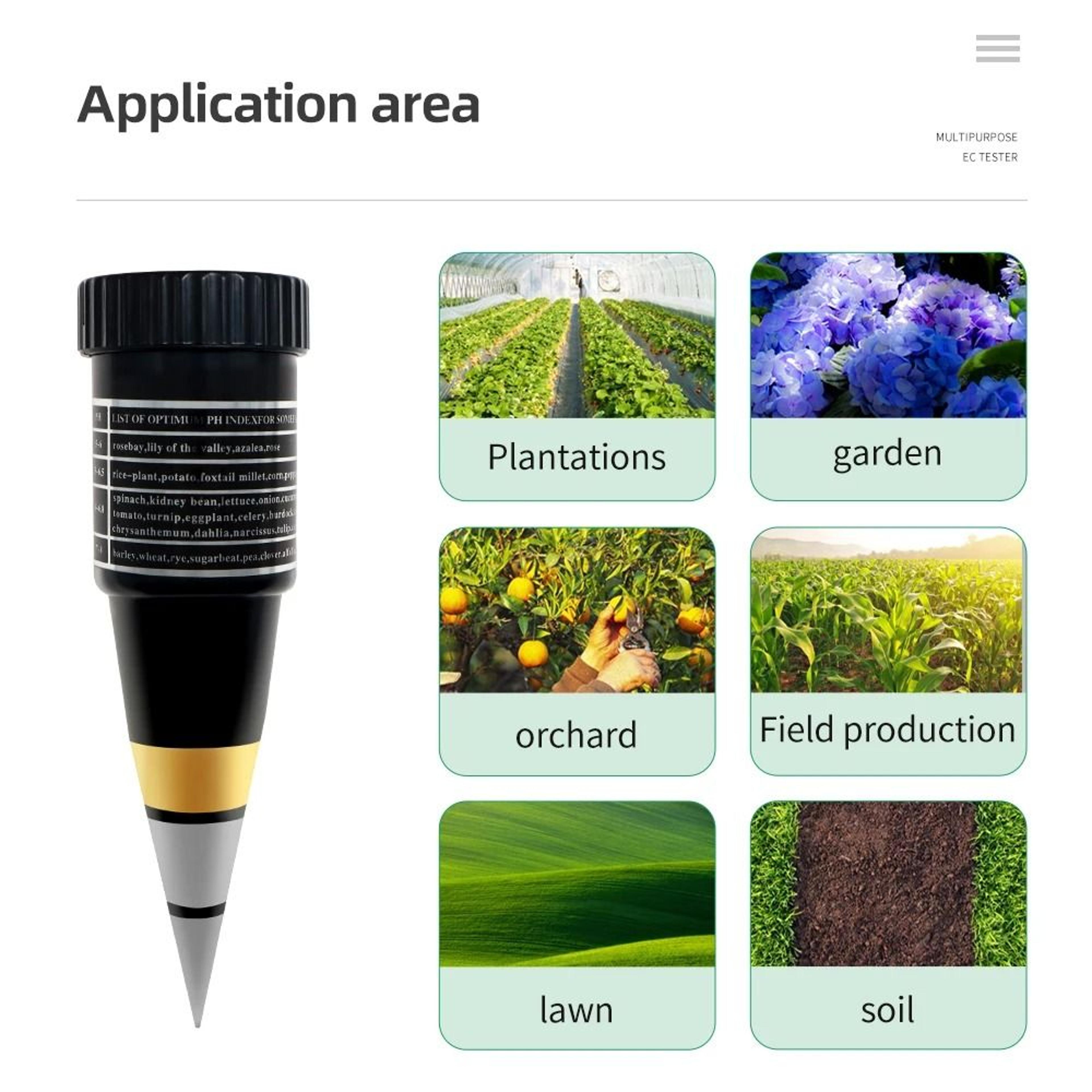 GrowSense 2in1 Soil PH And Moisture Meter 5