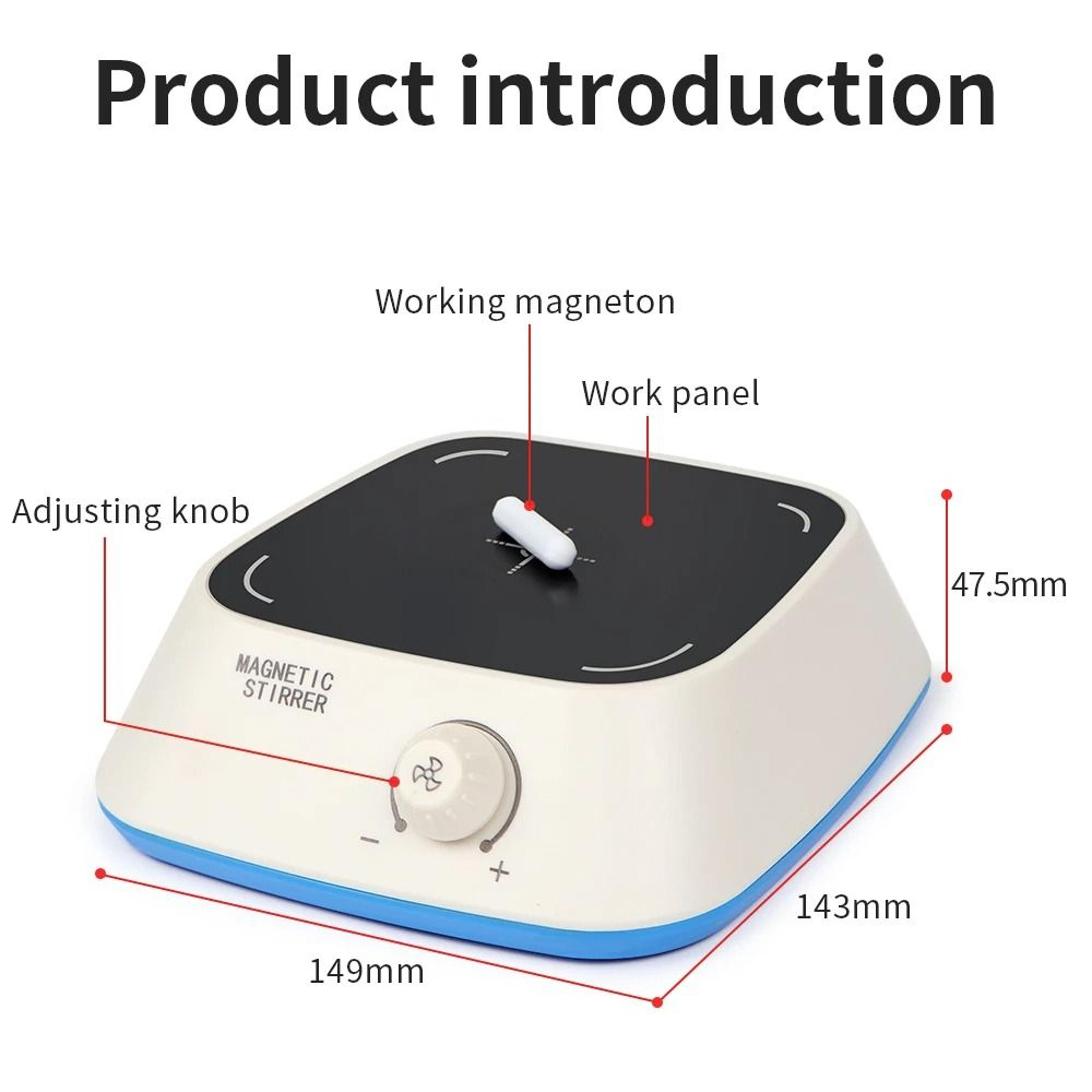 StirFlow 3L Magnetic Stirrer And Portable Lab Mixer With Stir Bar 2