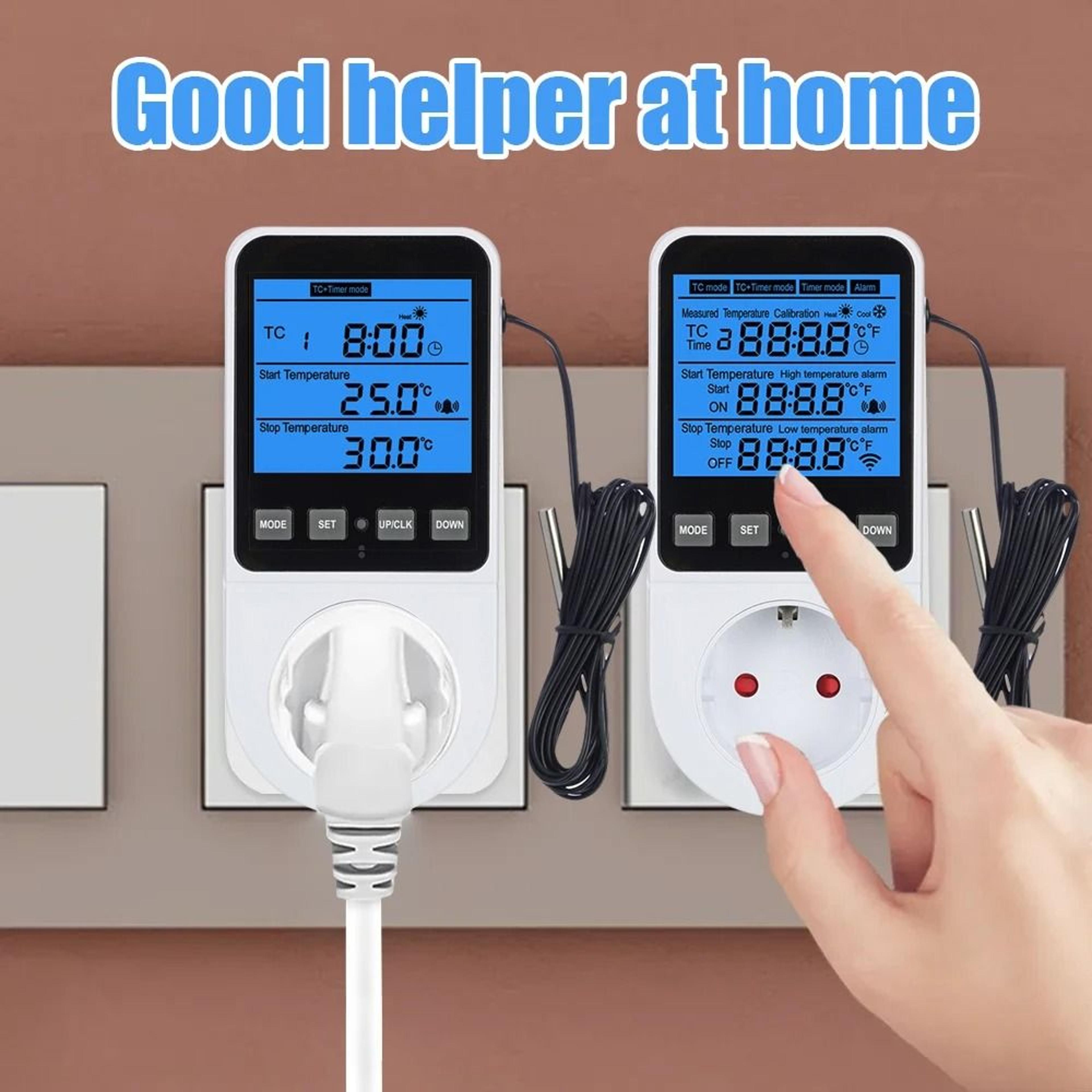TempGuard 120230V Thermostat Socket And Digital Temperature Controller 18