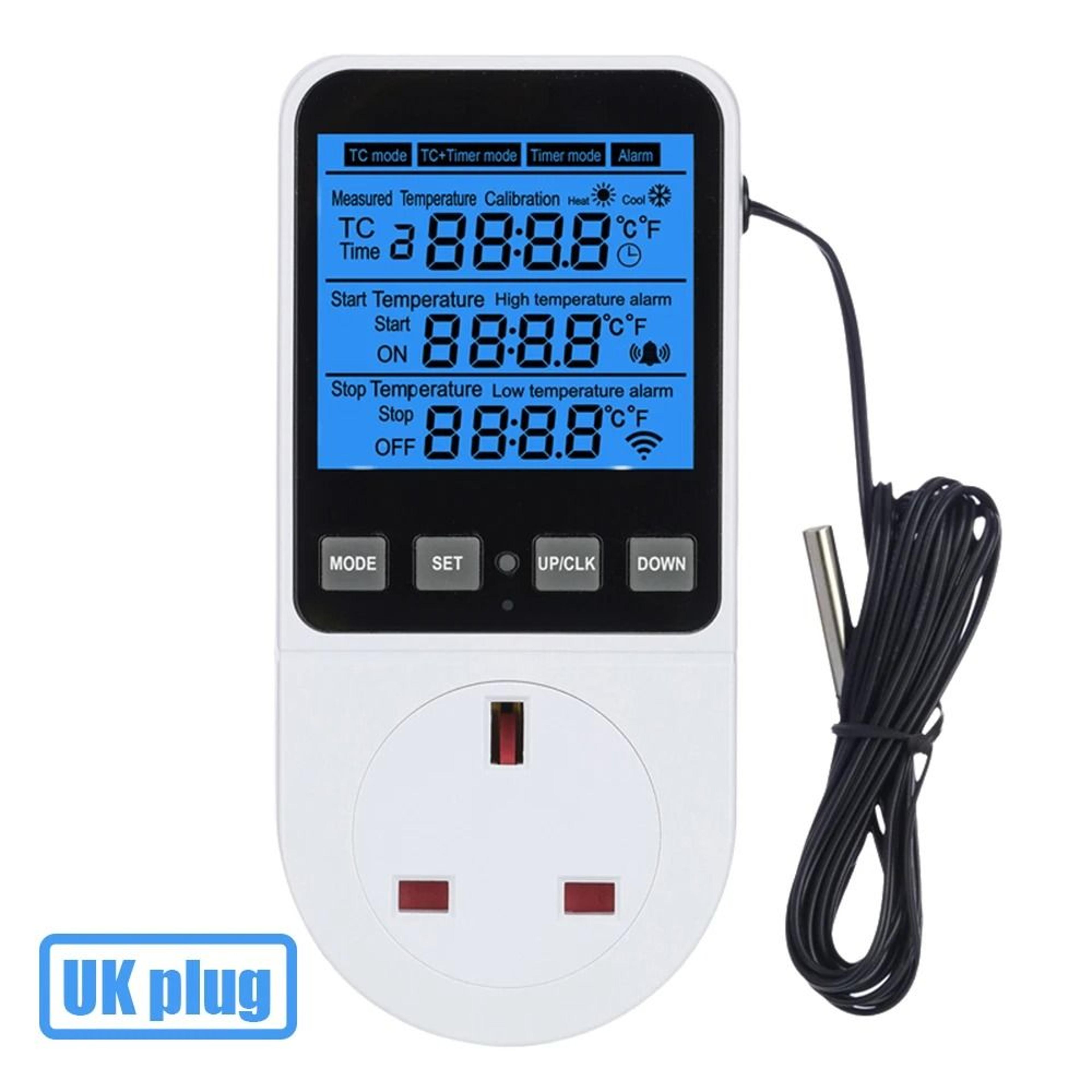 TempGuard 120230V Thermostat Socket And Digital Temperature Controller 9