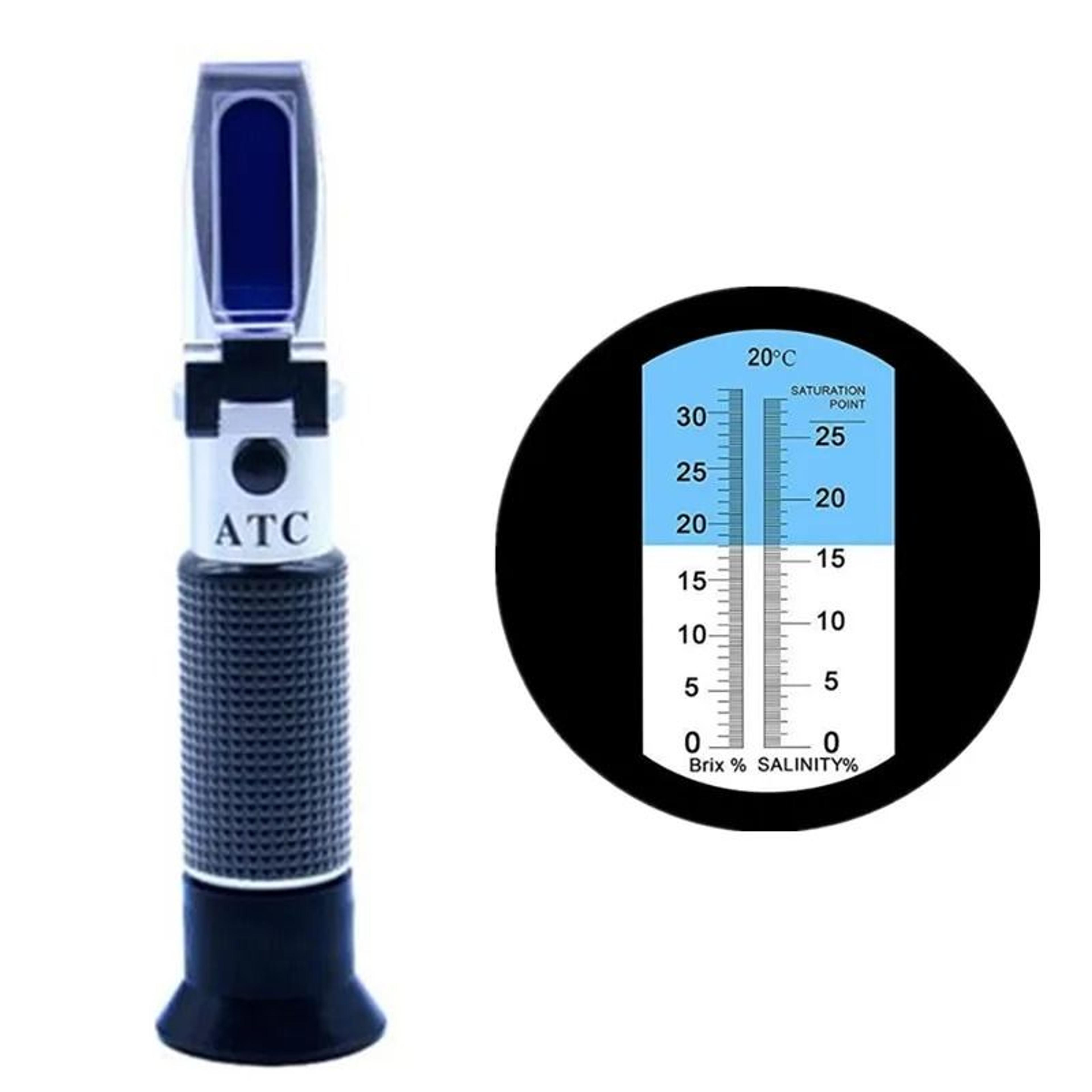 SaltSweet Brix Salinity Refractometer With ATC Dual Scale 6