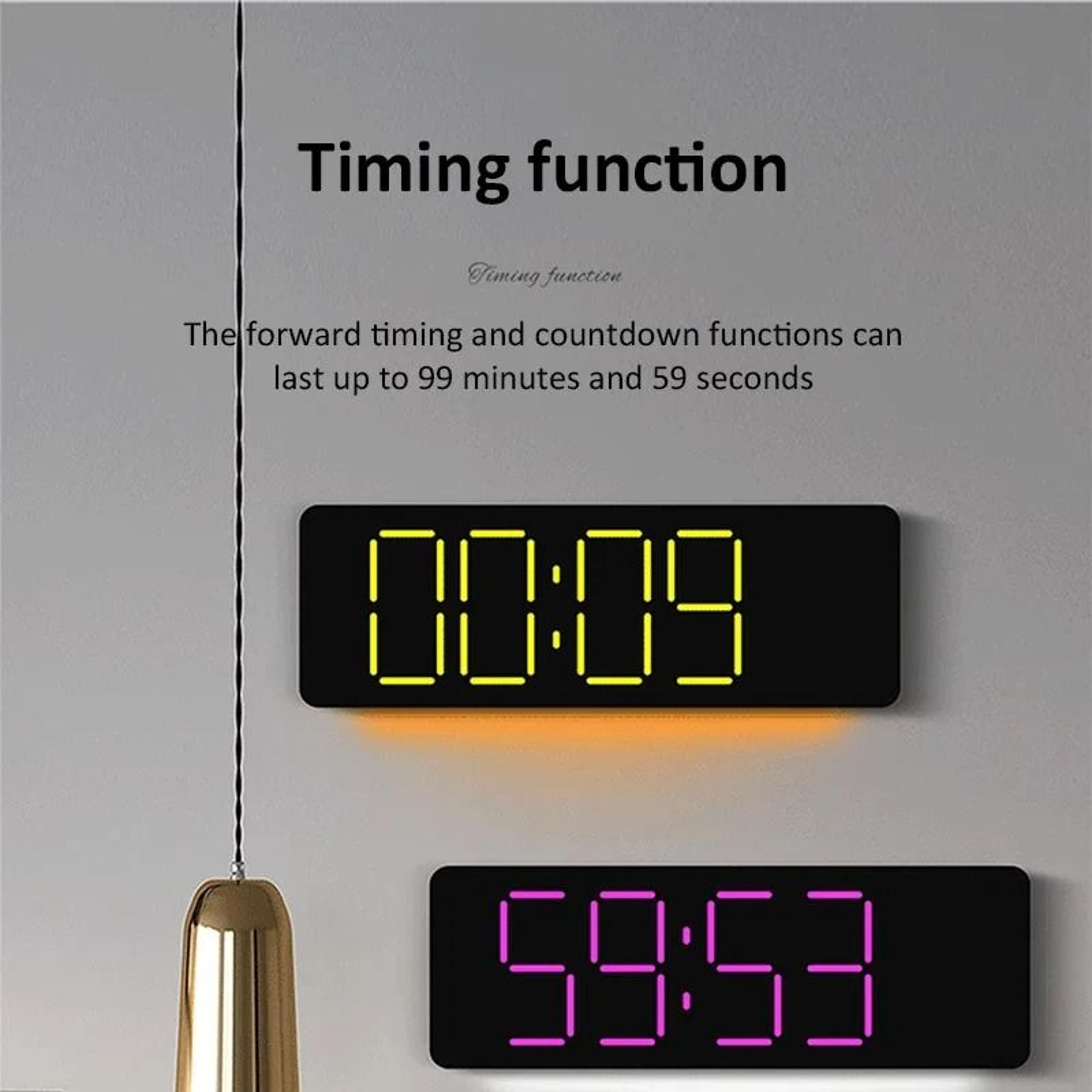 13Inch RGB Digital Wall Clock With Remote And Large LED Display 7