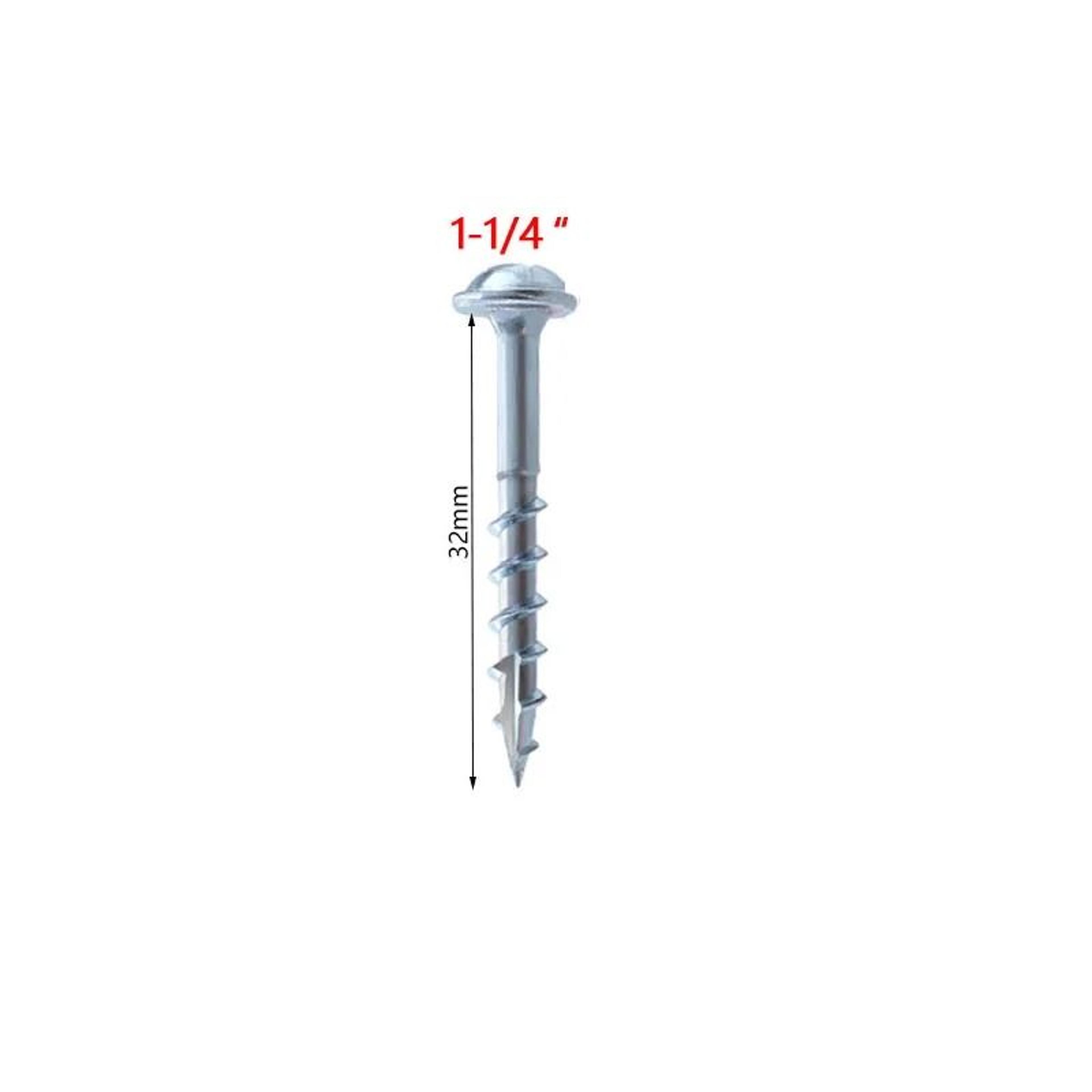 100pcs Galvanized Pocket Hole Screws For Woodworking Jigs 2