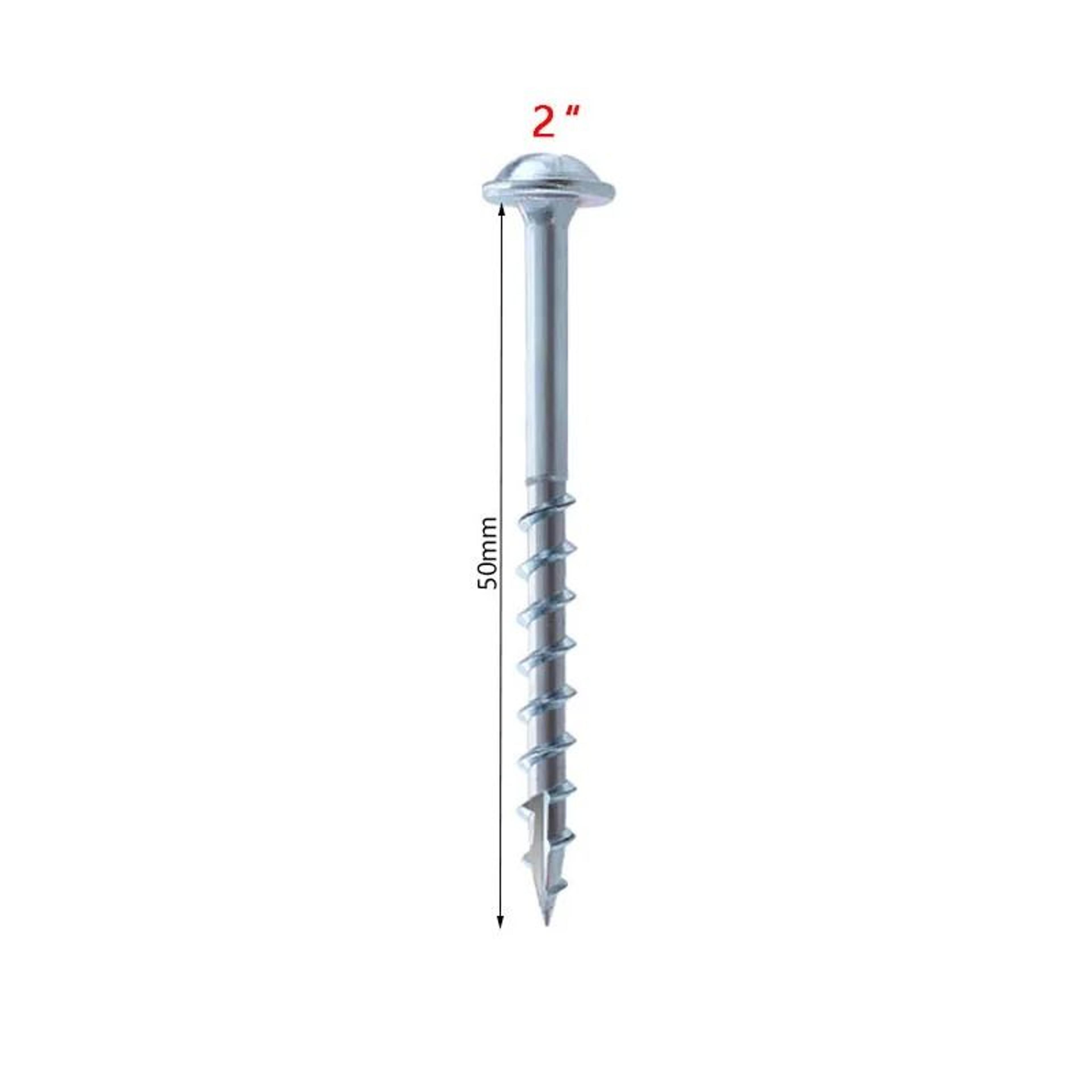 100pcs Galvanized Pocket Hole Screws For Woodworking Jigs 4