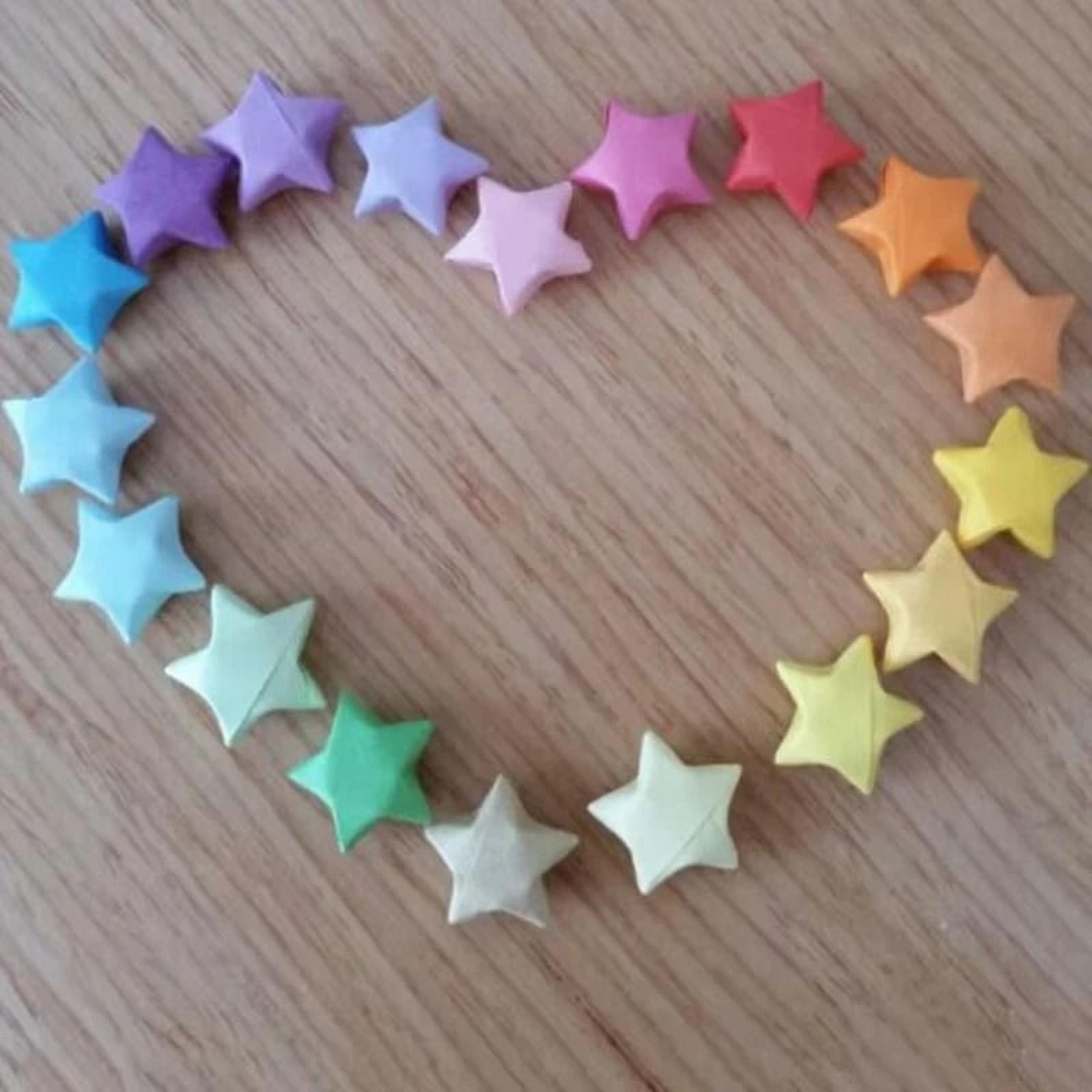 Colorful Origami Lucky Star Paper Strips For DIY Crafts And Wishing Jars 2