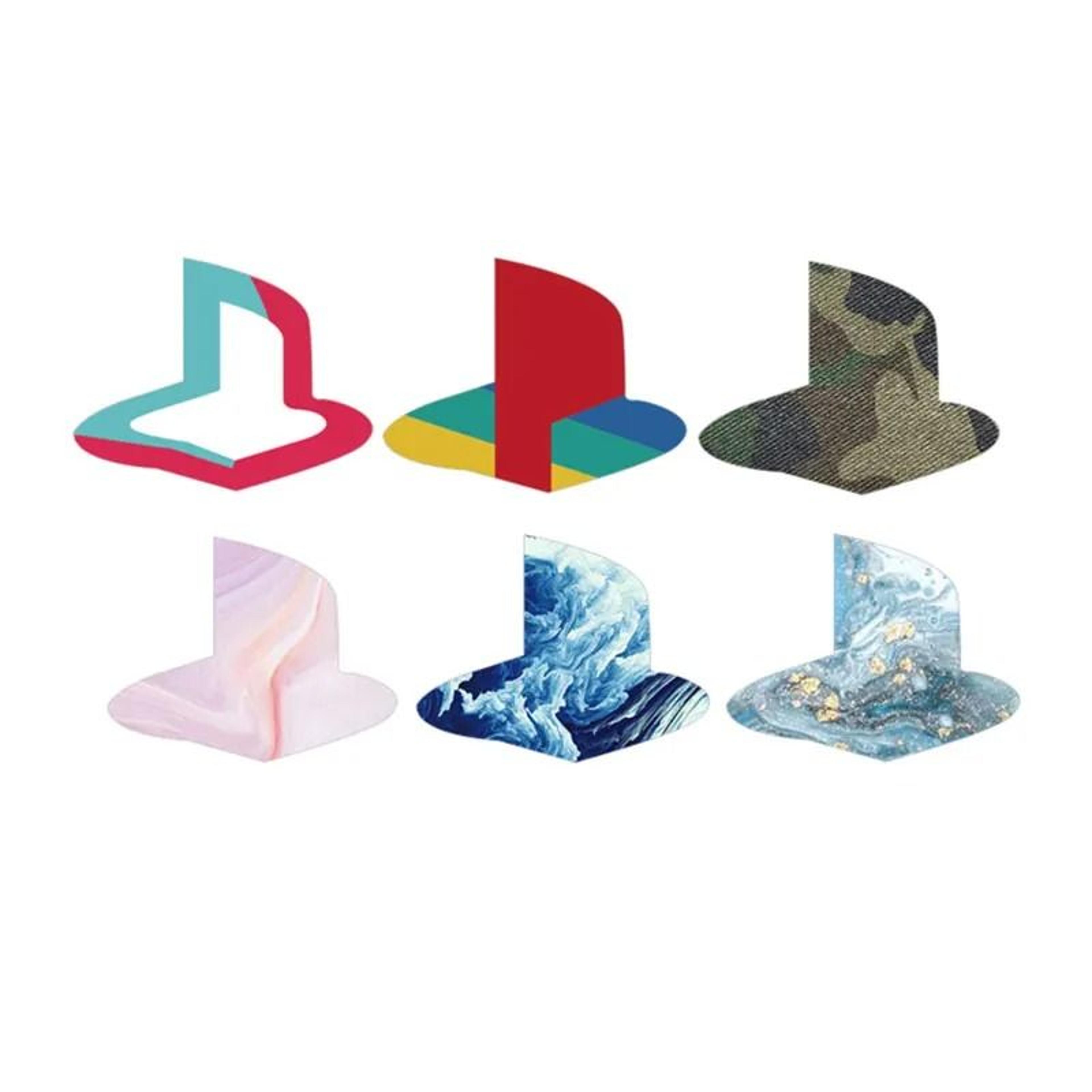 6Piece Glossy PS5 Logo Vinyl Decal Set For Disc And Digital Consoles 6