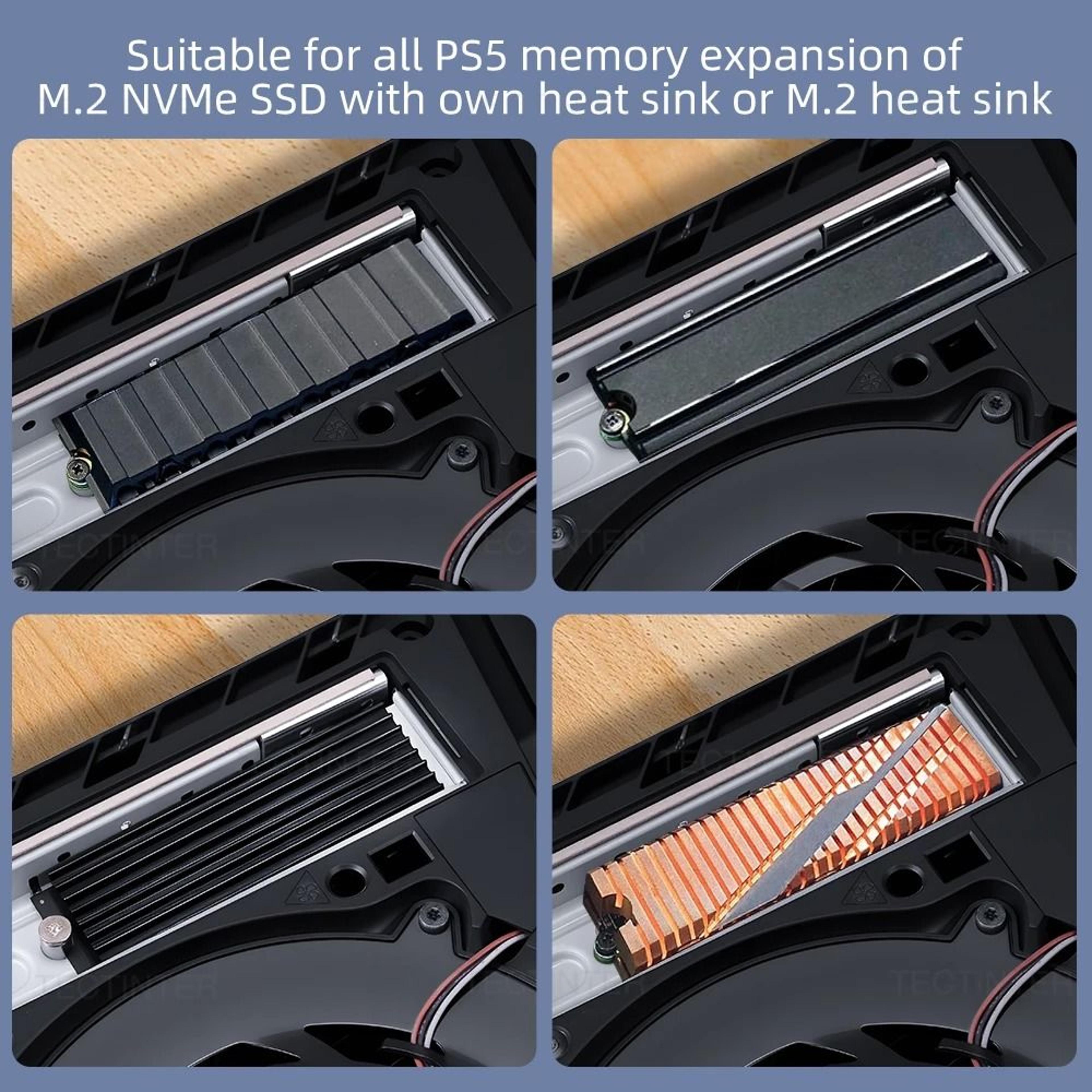 PS5 Slim Pro M2 SSD Heatsink Cover With Dust Filter 9