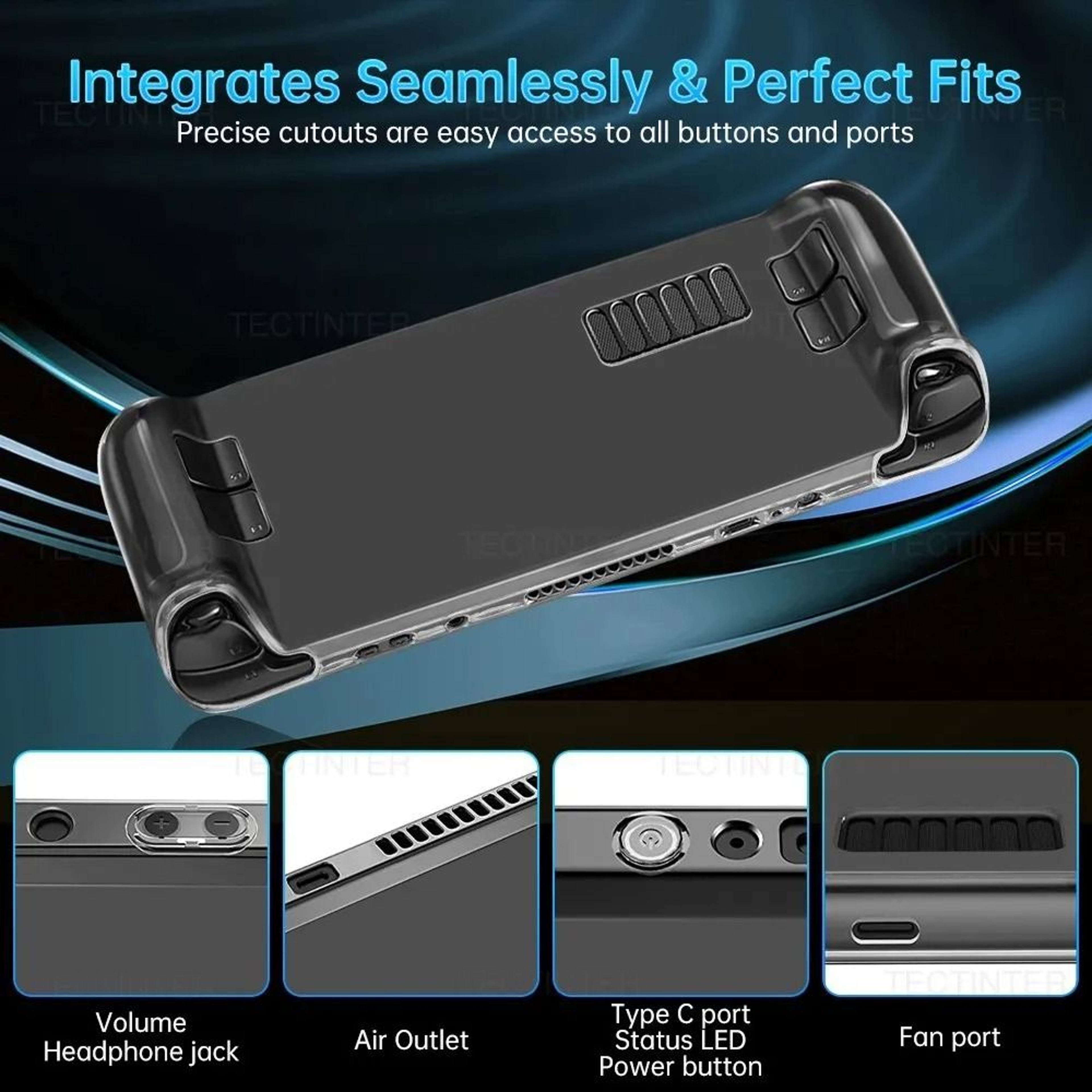 Transparent TPU Protective Case For Steam Deck 7