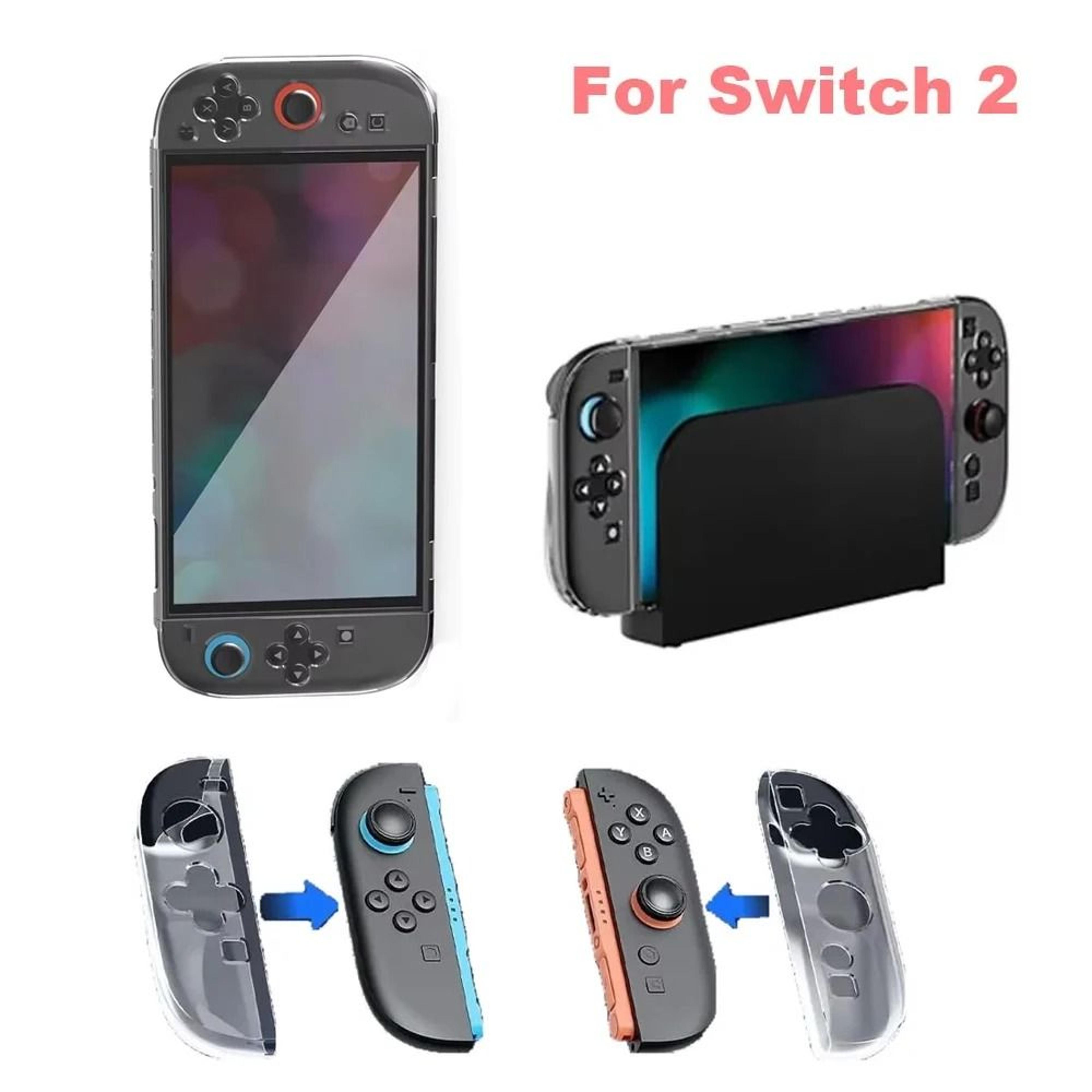 Clear PCTPU Protective Case For Nintendo Switch 2 4