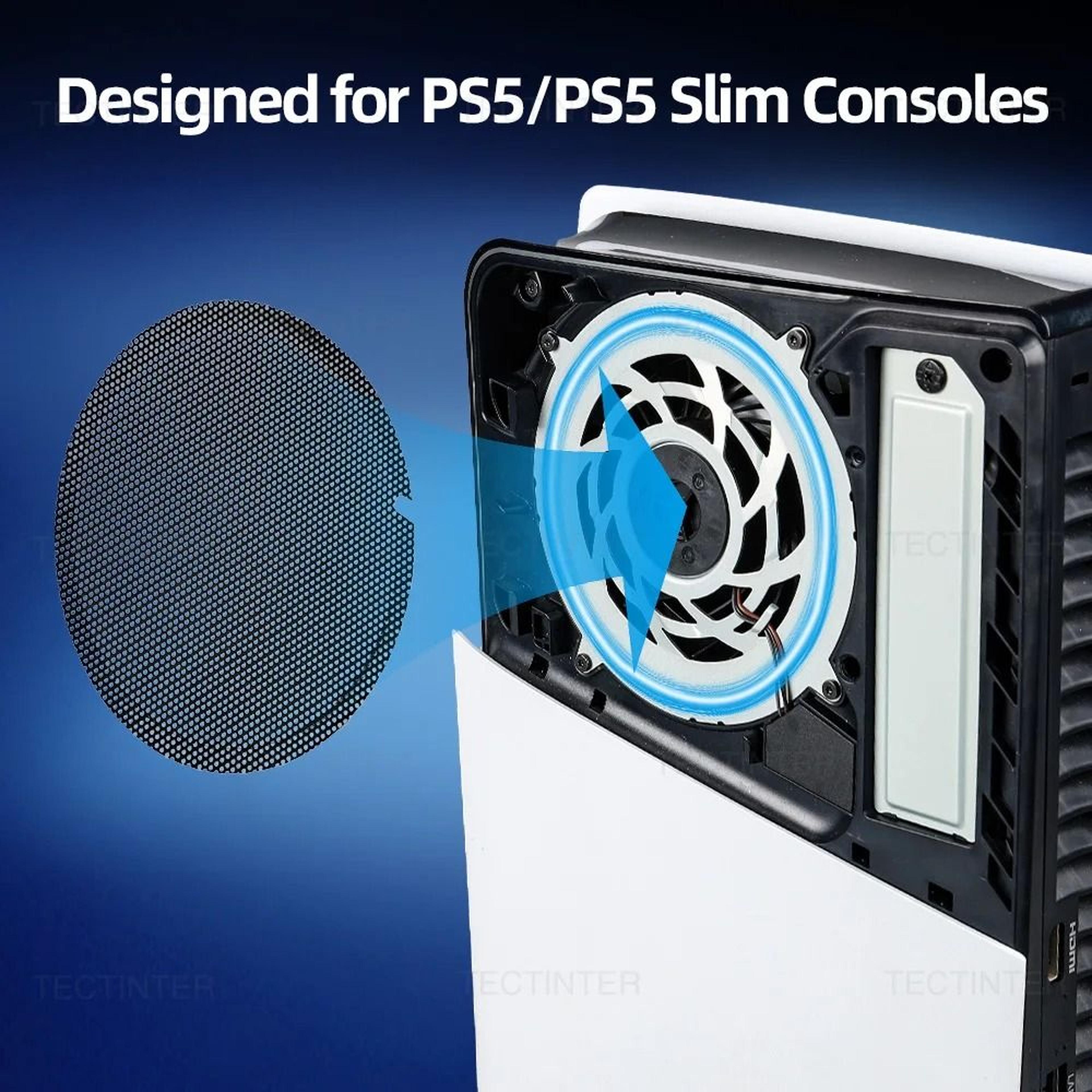 4PCS Breathable Dust Filter Mesh For PS5 Slim And PS5 Pro 4