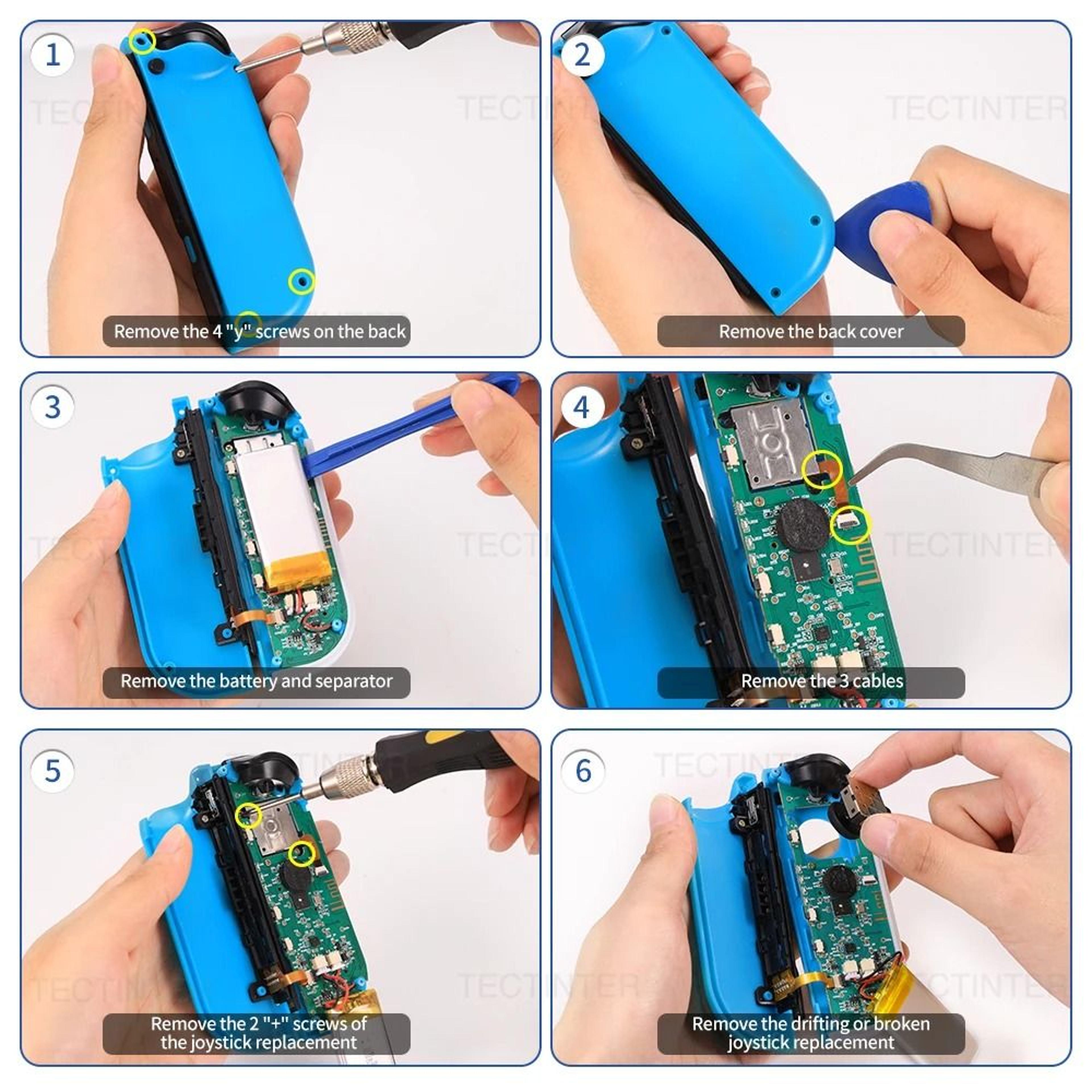 Nintendo Switch Hall Effect Analog Stick Repair Module 10