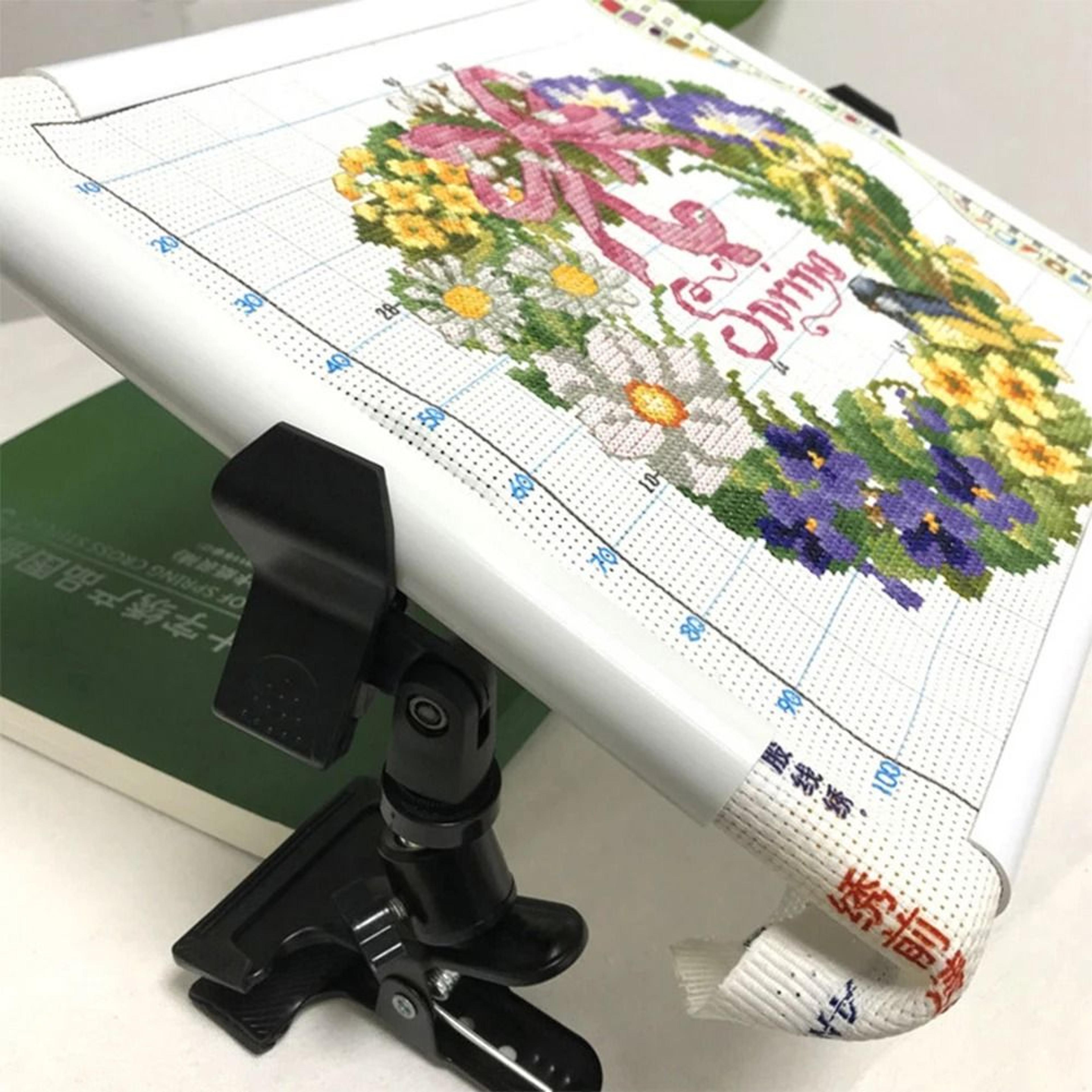 Cross Stitch Clip Clamp Set 360 Rotating NonSlip Embroidery Table Holder 5