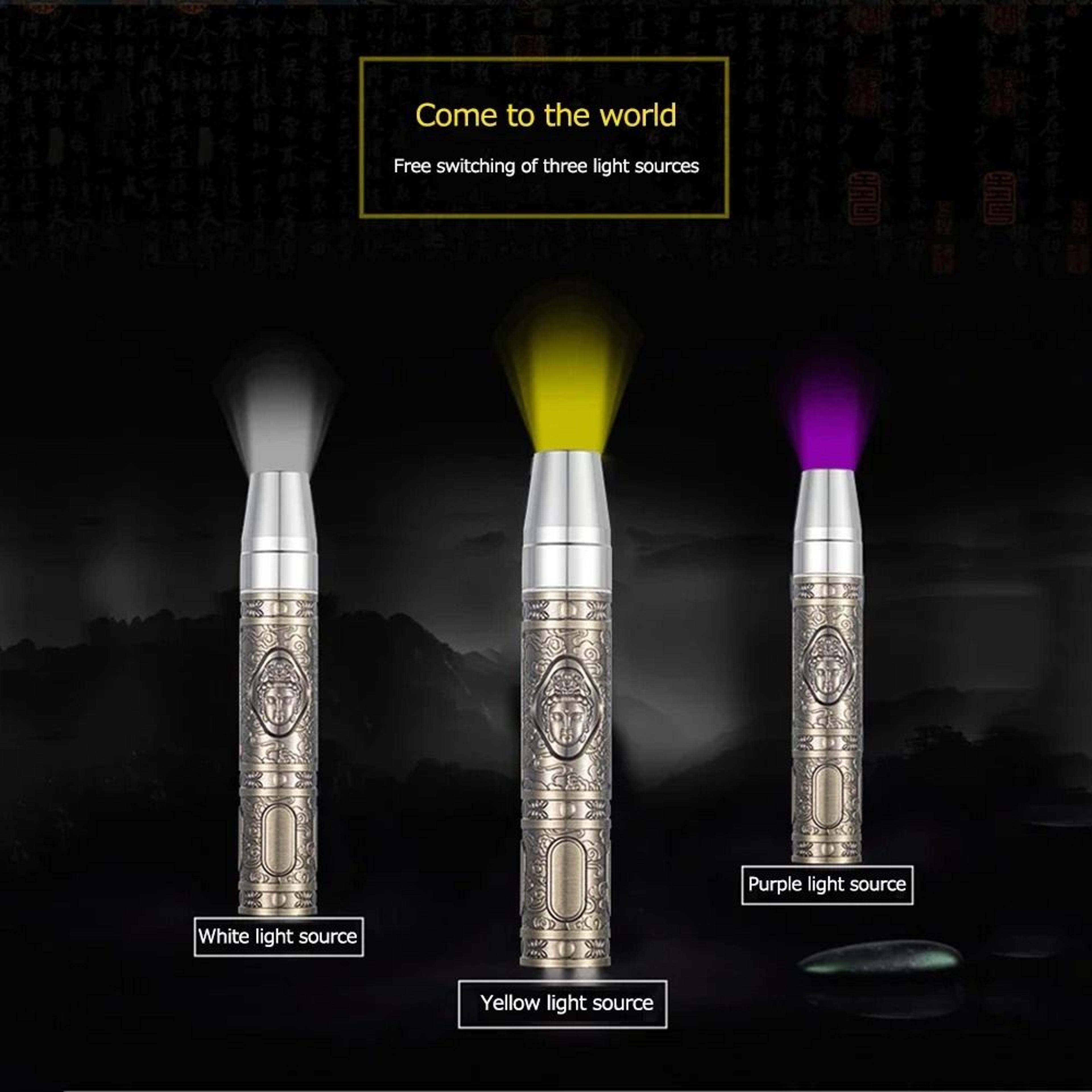 365nm Jade Detector Light 3Mode UV Flashlight For Gems Jewelry And Amber 6