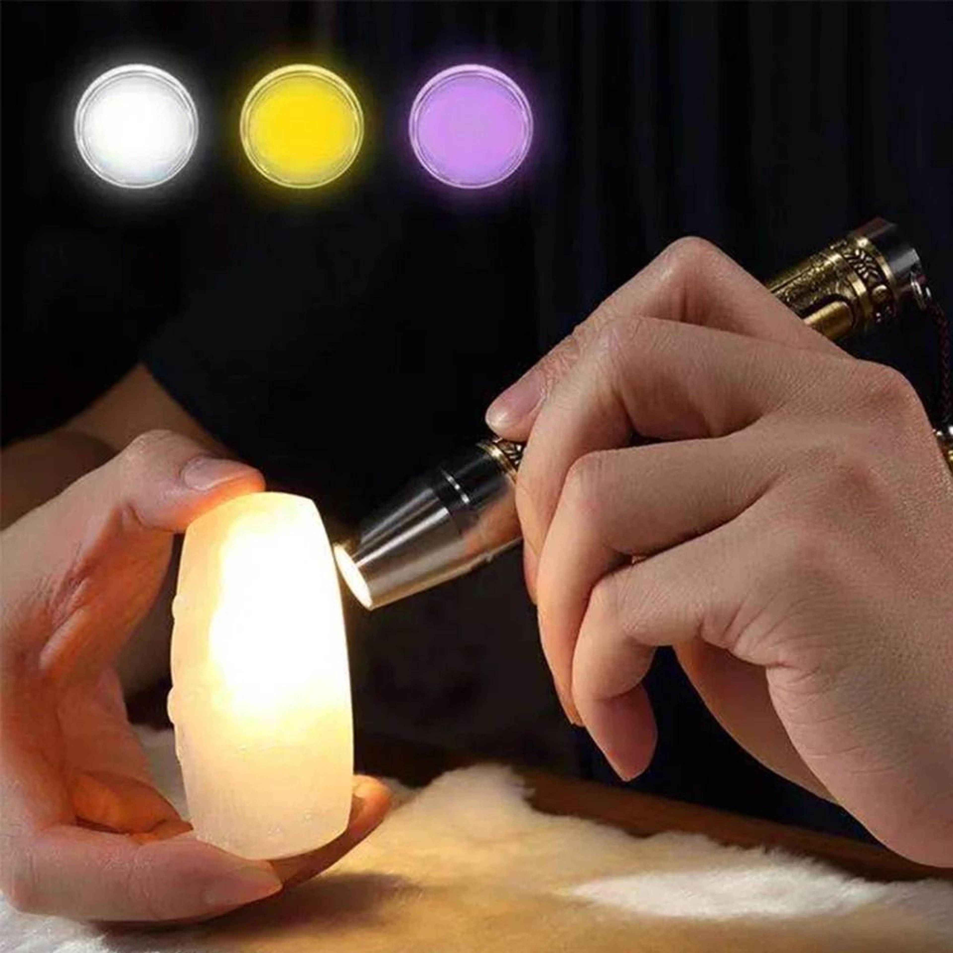 365nm Jade Detector Light 3Mode UV Flashlight For Gems Jewelry And Amber 5